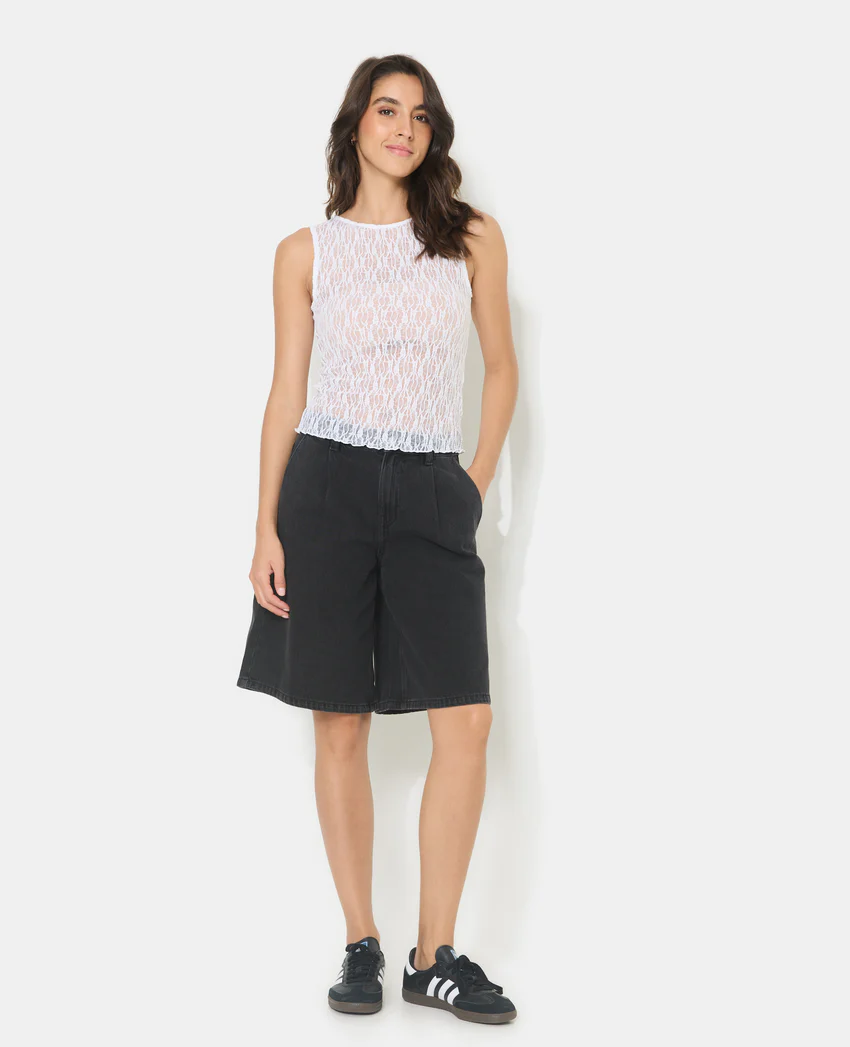 Pimkie Bermuda en jean avec pinces