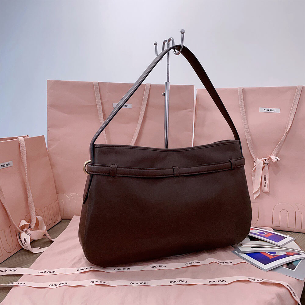 MIUMIU Medium Aventure nappa leather bag(HIGH-END GRADE) - Top Club