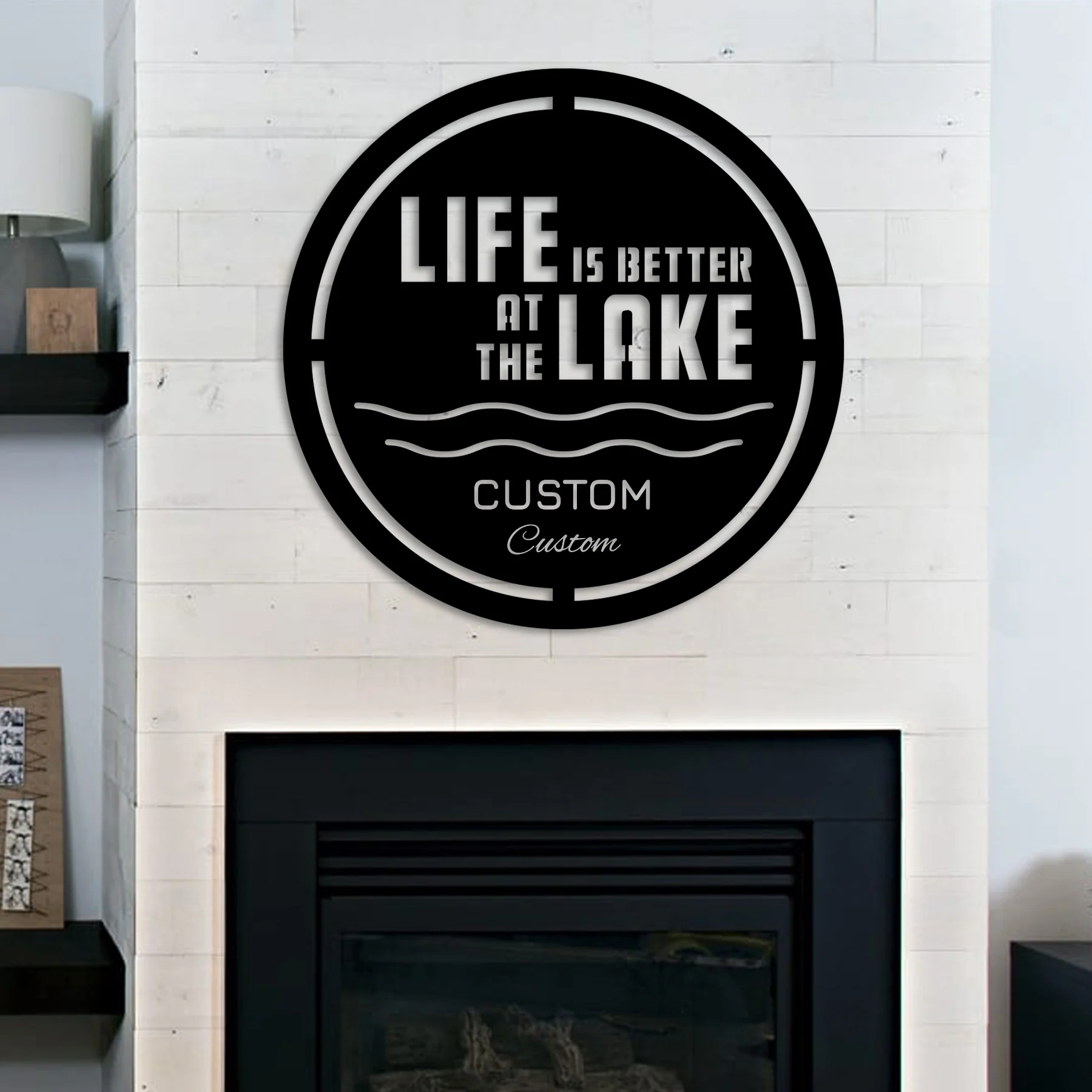 Custom Life Is Better At The Lake Sign - Alvarez Pro Painting LLC