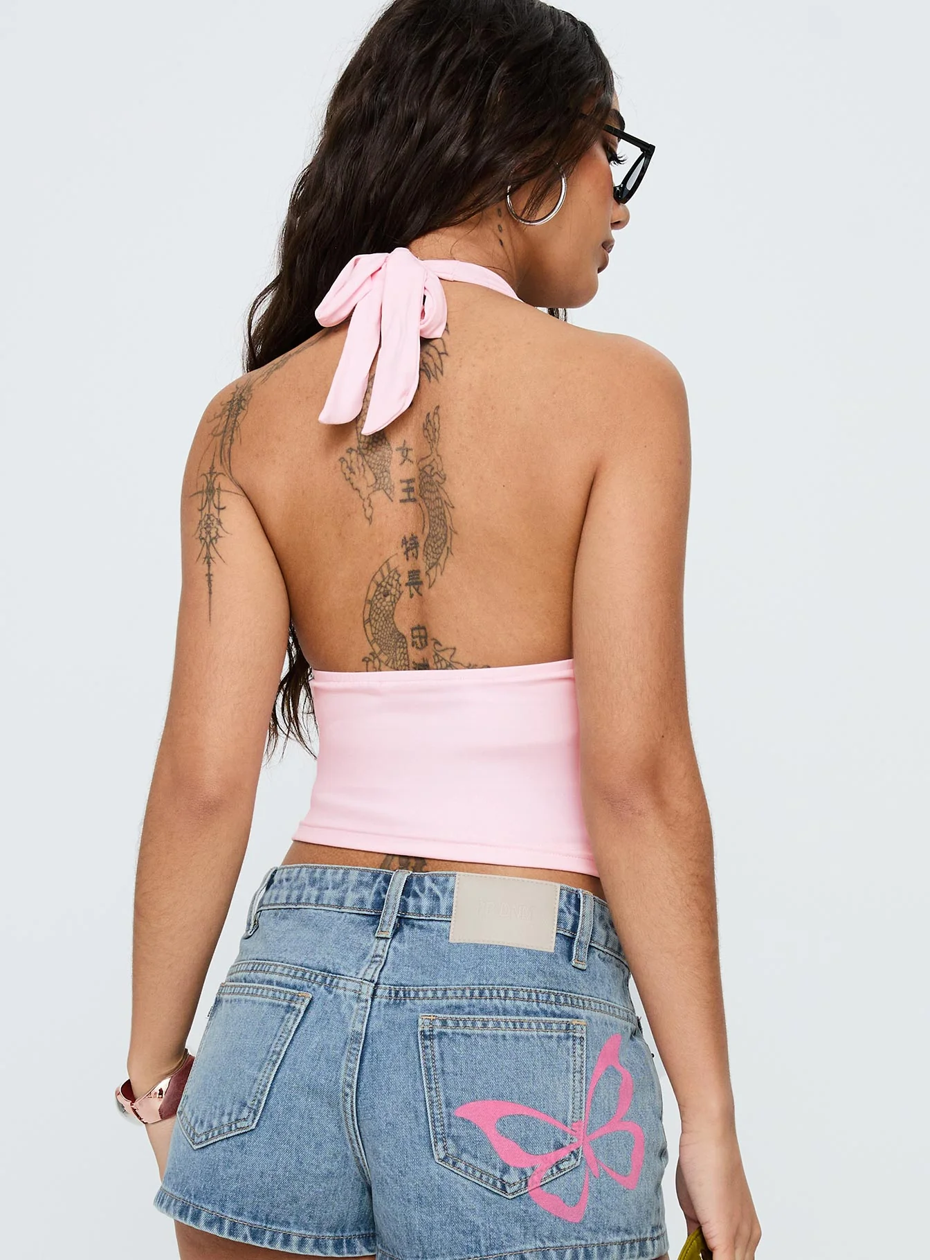 Whimsy Halter Top Pink