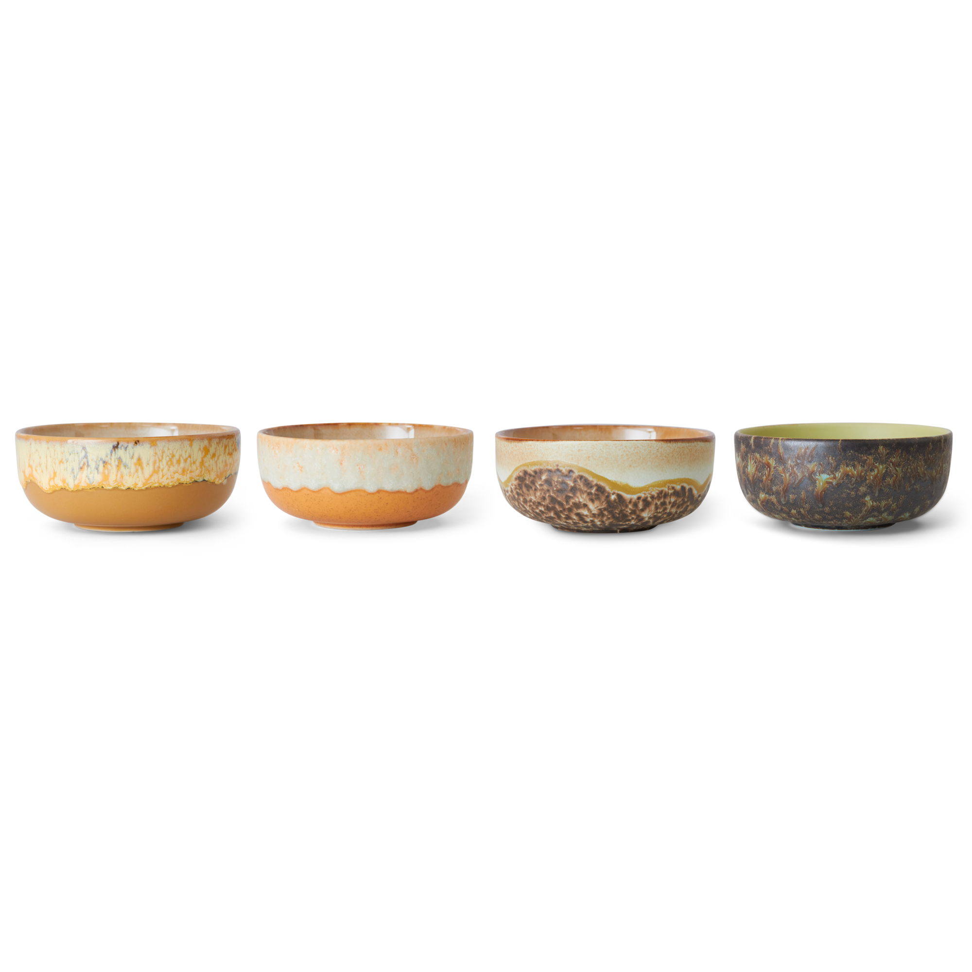 Servies 70's Ceramics Tapas Bowl drift - set van 4