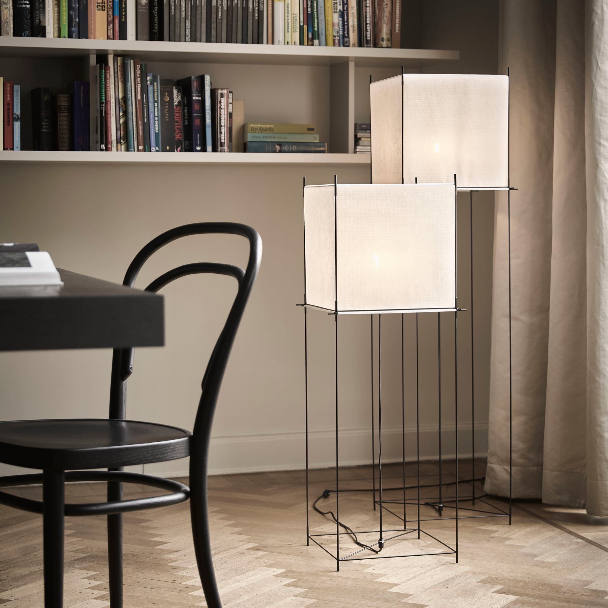 Vloerlamp Lotek Classic 4 hoogtes zwart