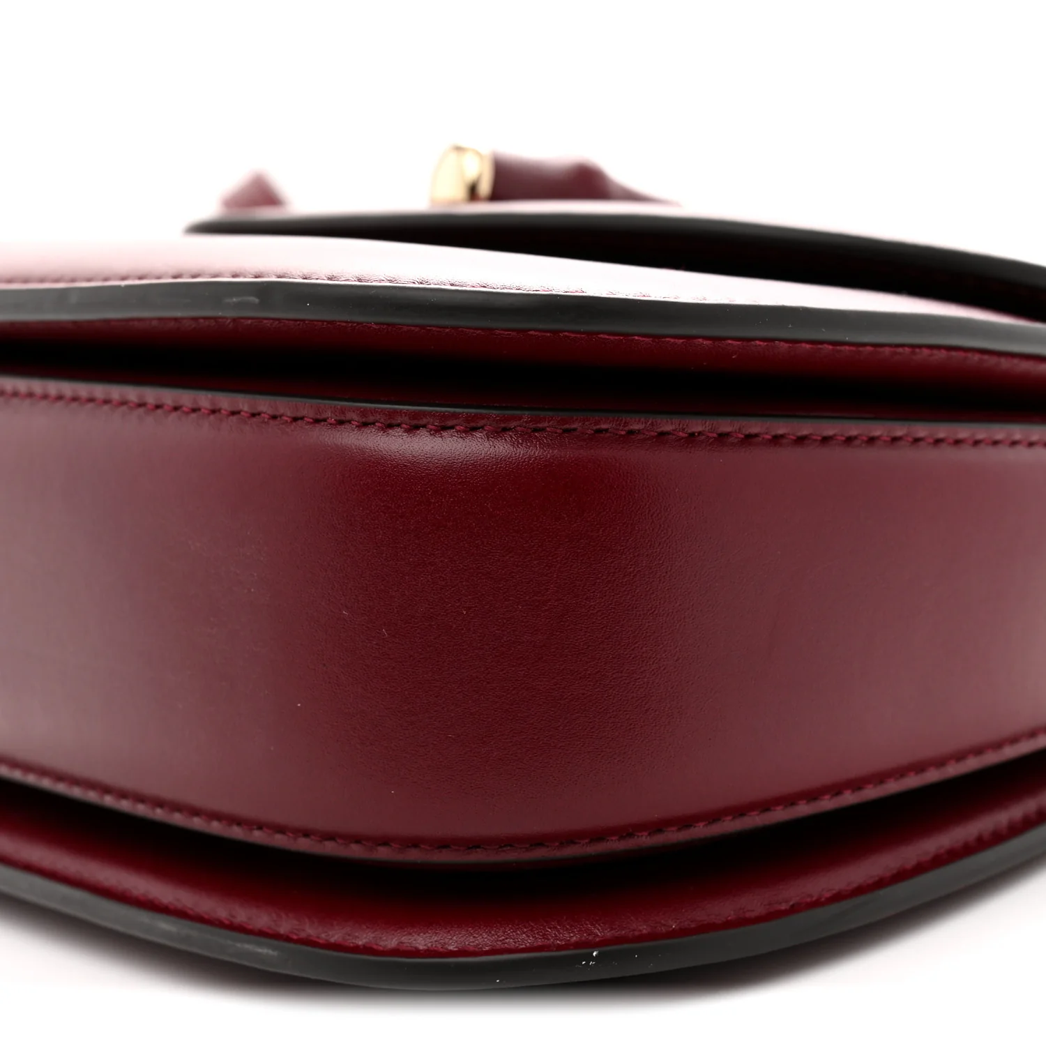 Boarded Dyana Lux Calfskin Web Monochrome Small Bamboo 1947 Top Handle Bag Rosso Ancora - Top Club
