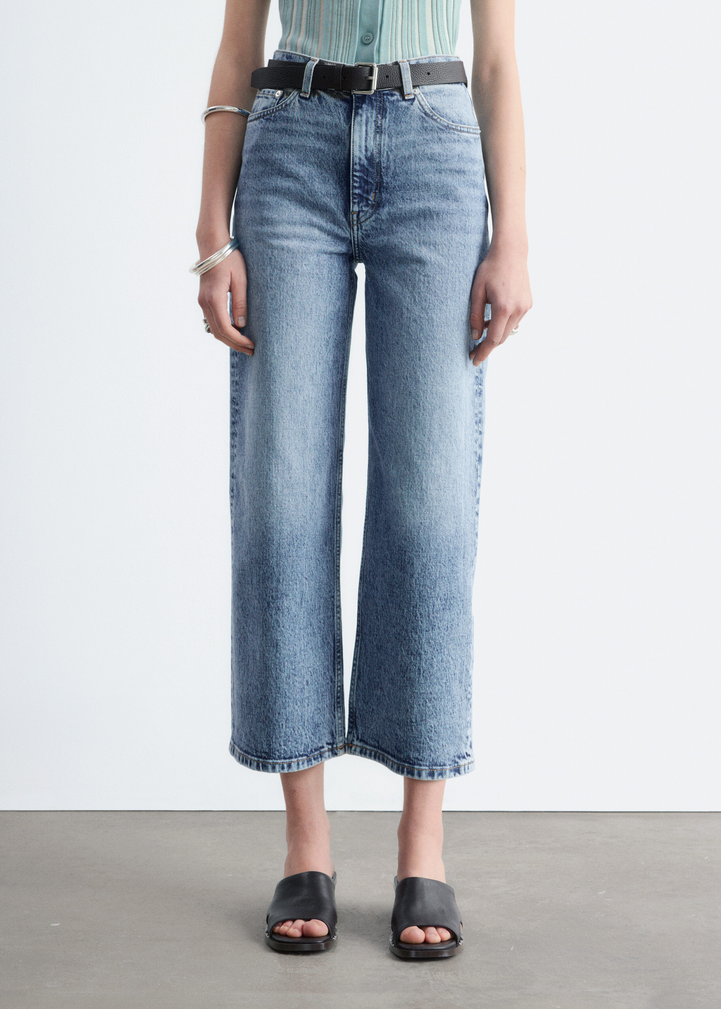 & Other Stories CROPPED WIDE-LEG JEANS