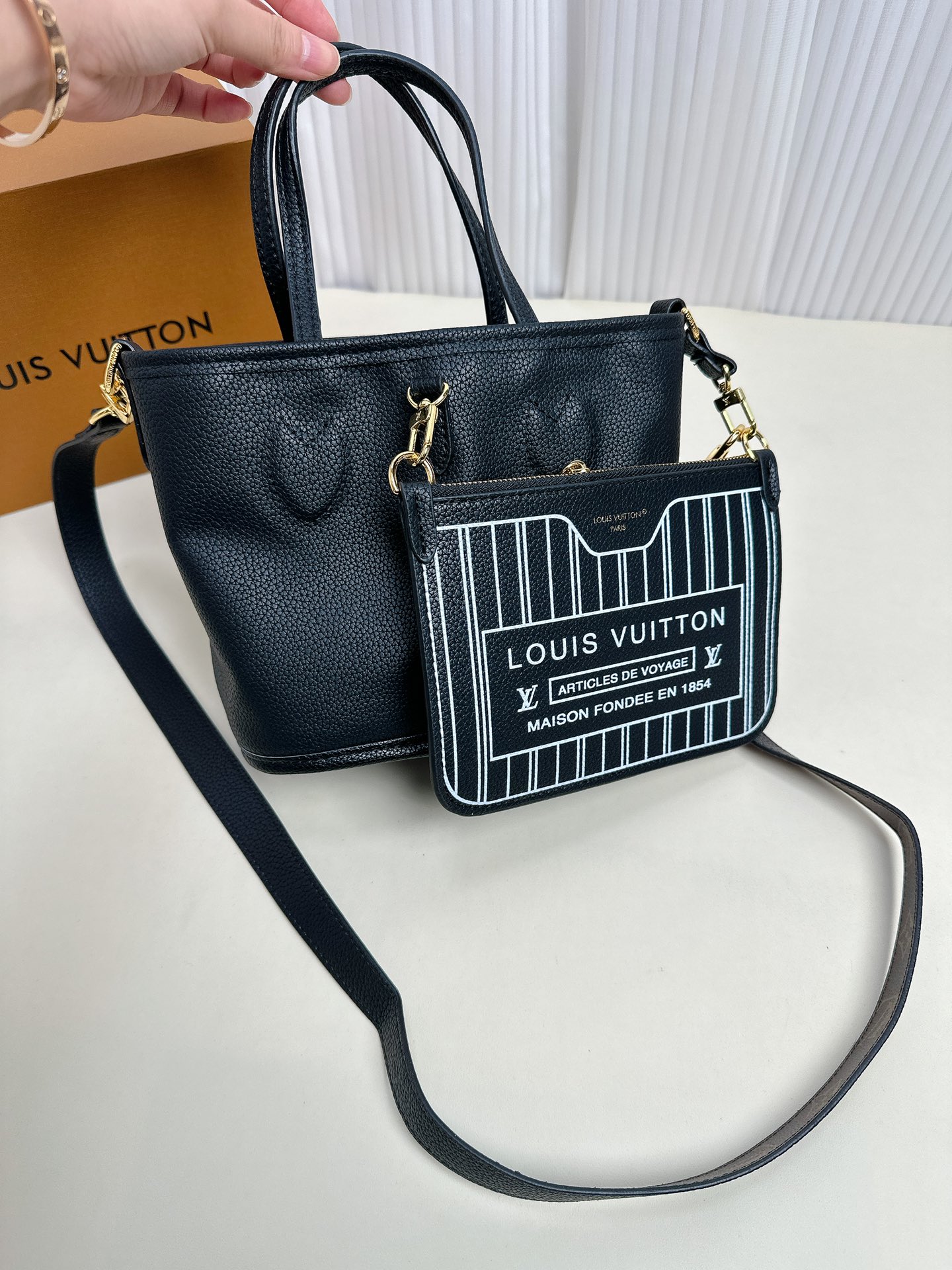 Louis new arrival neverful BB tote bag small size: 16.5*11*26.5cm - Top Club