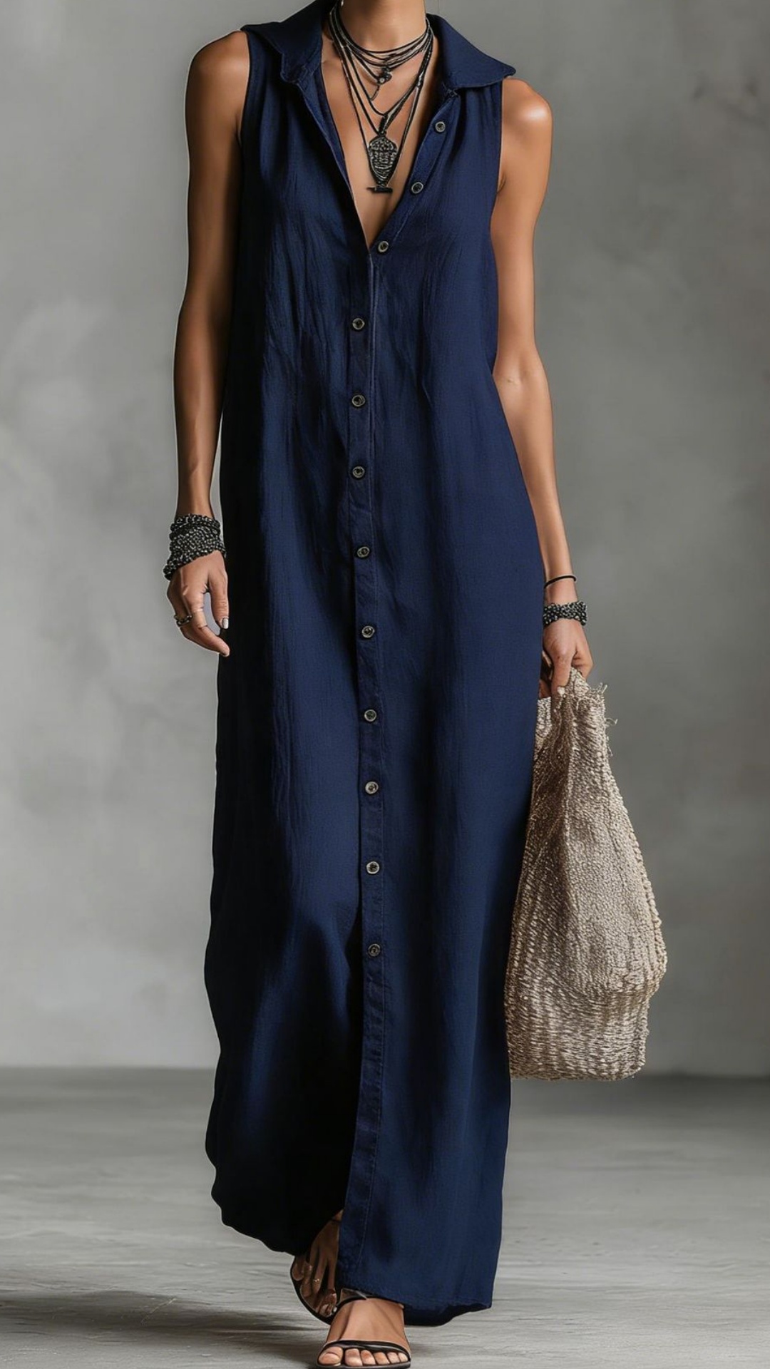 Women's button-down sleeveless hooded dress - Nordfashionstorm - Women's Clothing, Fashion for You - Nordfashionstorm.com
