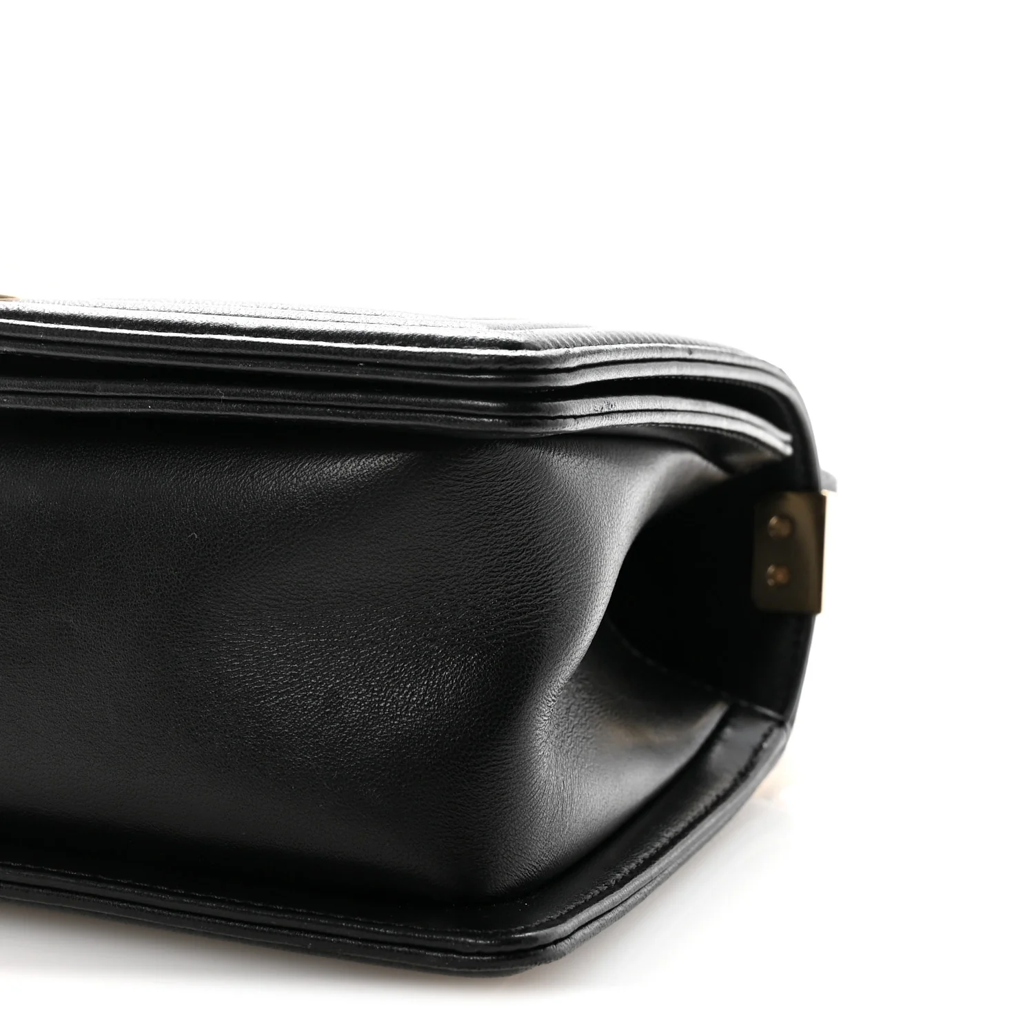 Lambskin Chain Quilted Medium Boy Flap Black - Top Club