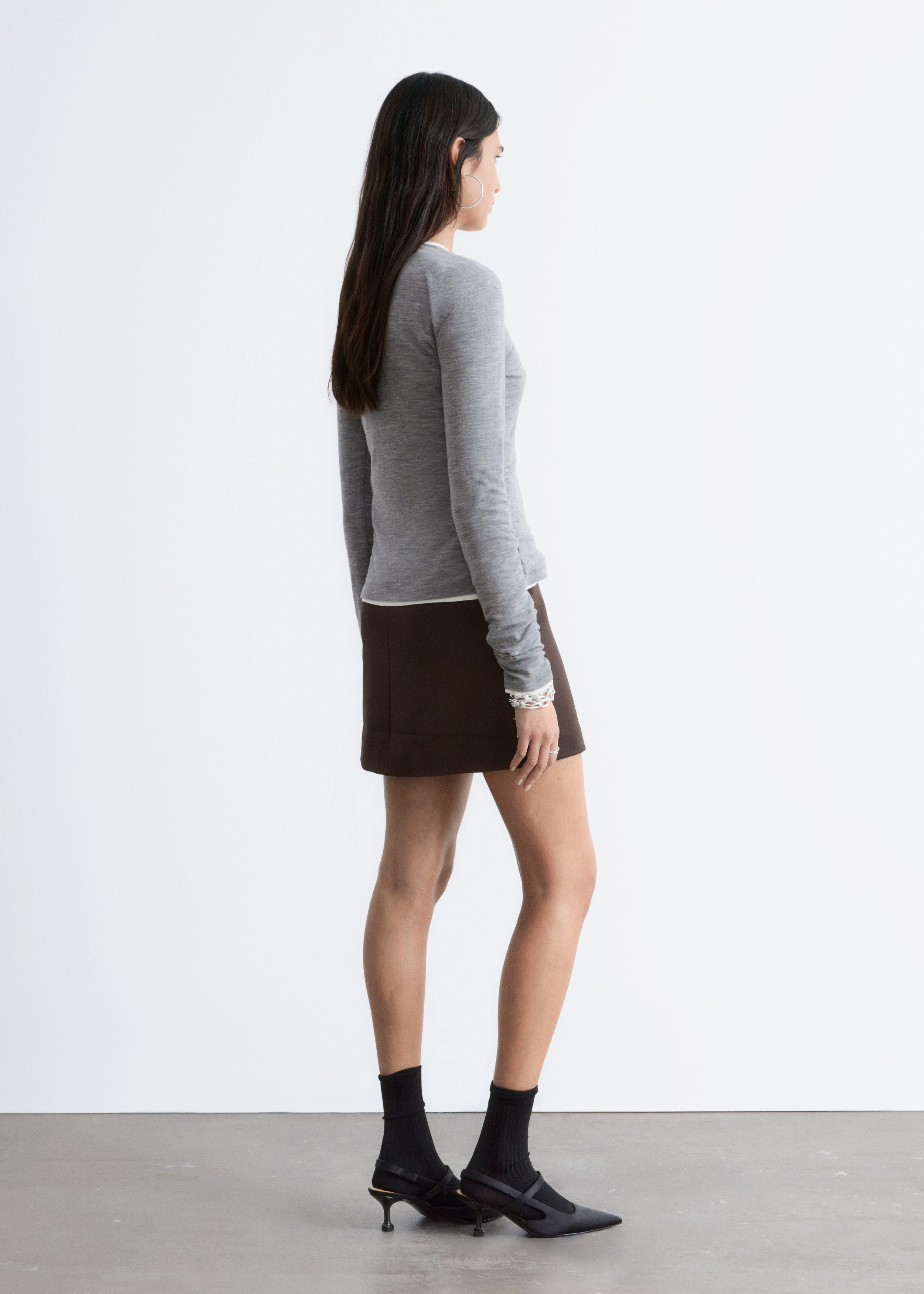 & Other Stories A-LINE MINI SKIRT