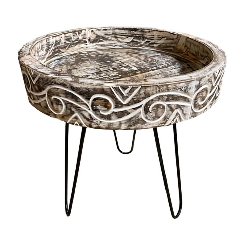 Bijzettafel rond Ronde bijzettafel