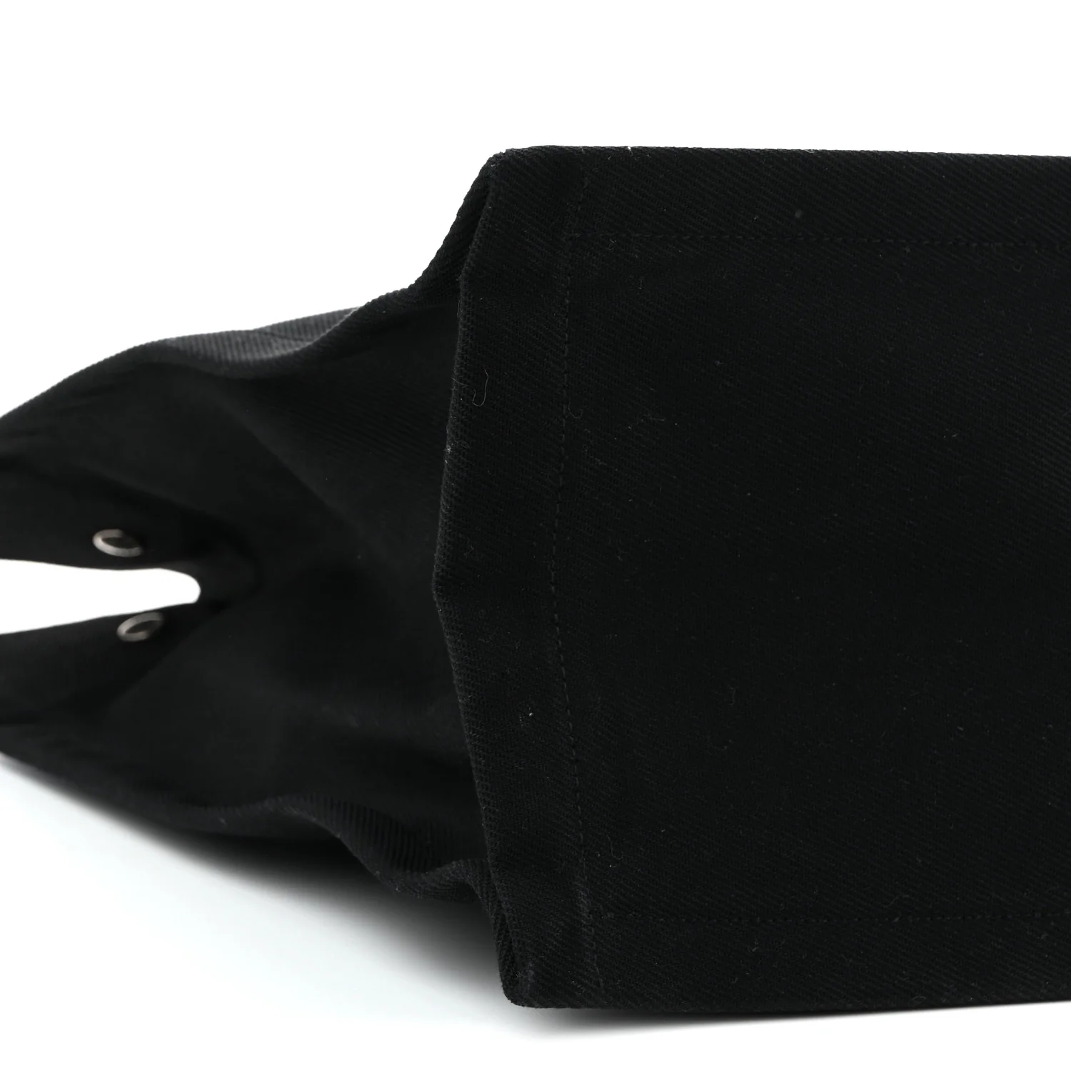 Linen Calfskin Rive Gauche Tote Black - Top Club
