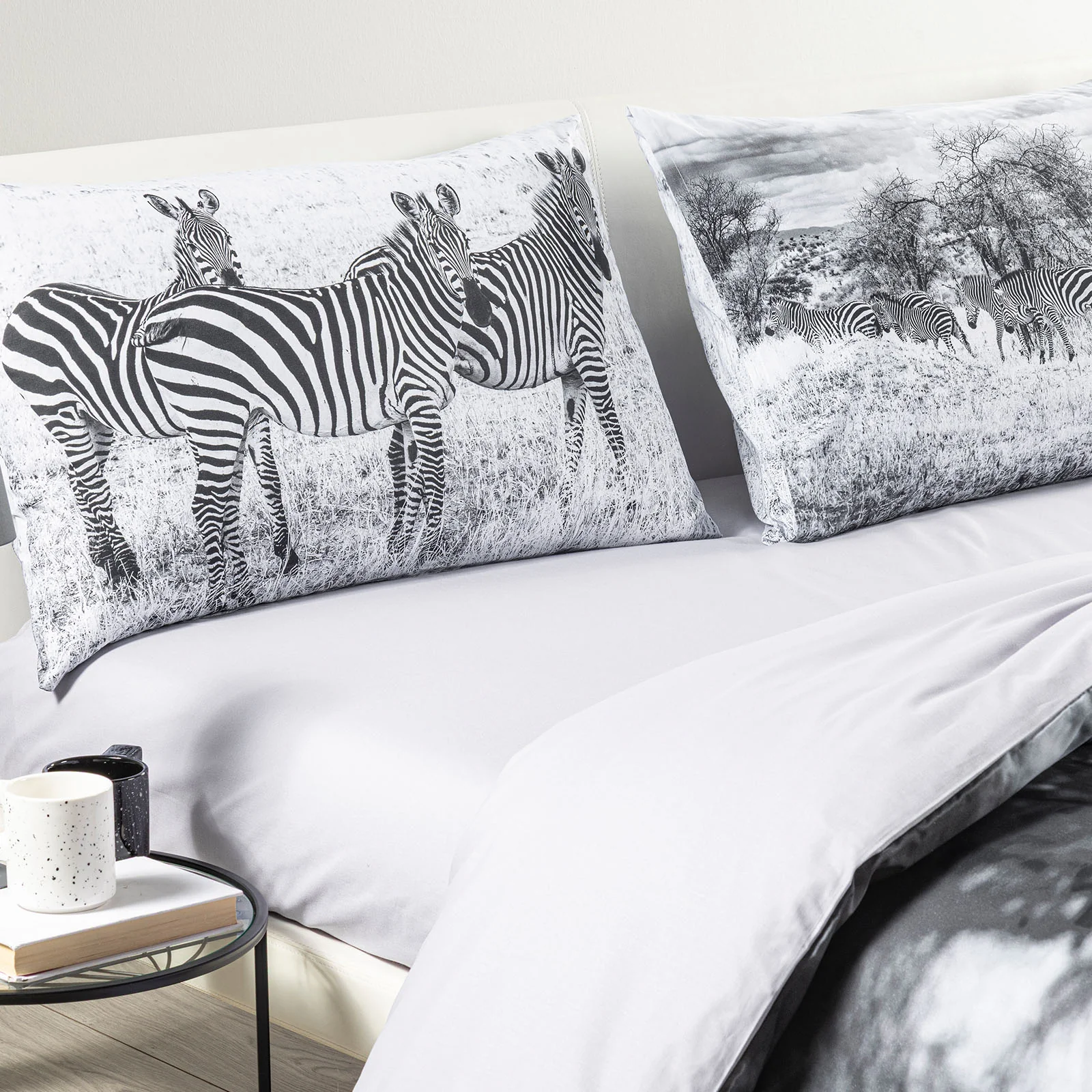 Completo Copripiumino In Cotone Savana Matrimoniale Unica Sogni Di Viaggio