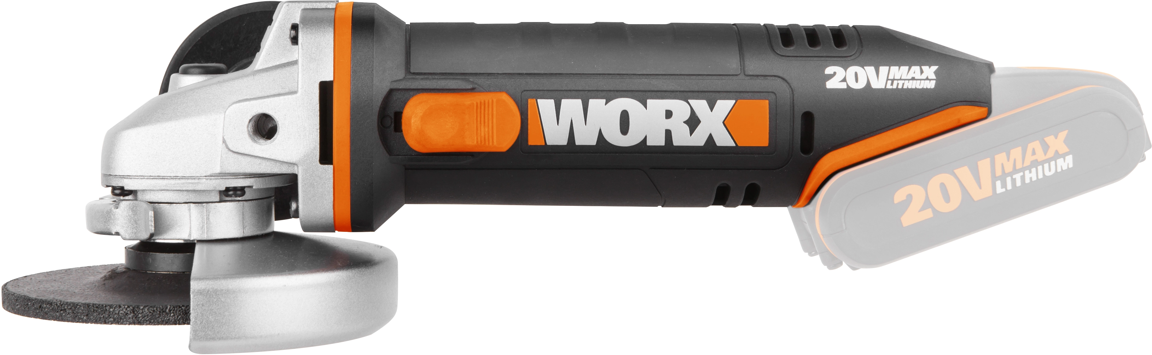 Worx Smerigliatrice angolare a batteria Worx WX800.9 115mm 20V- solo corpo macchina