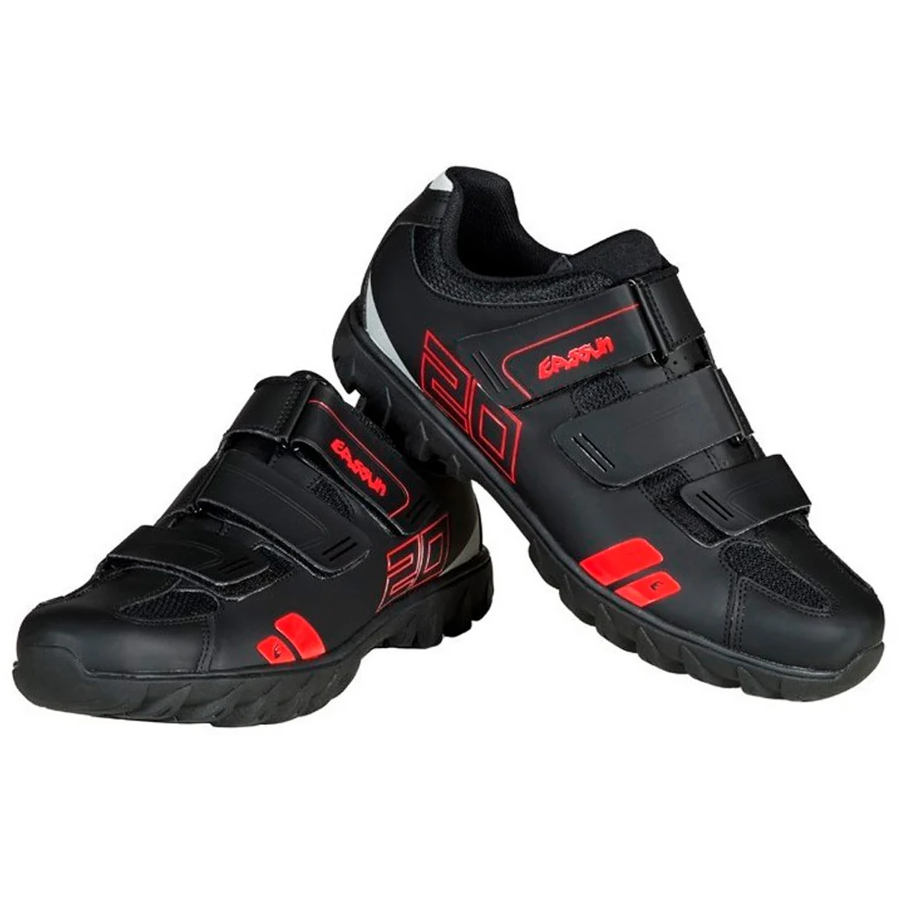 MOUNTAIN BIKE EASSUN 020 II SHOES - BLACK / RED