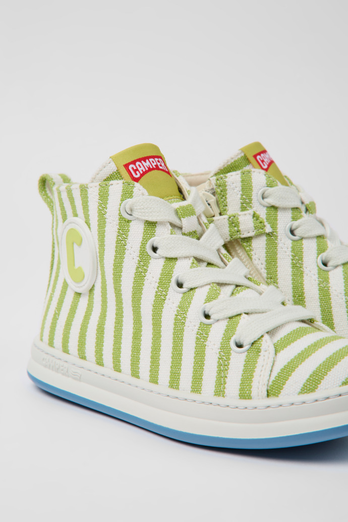 Runner Green and white textile sneakers for children