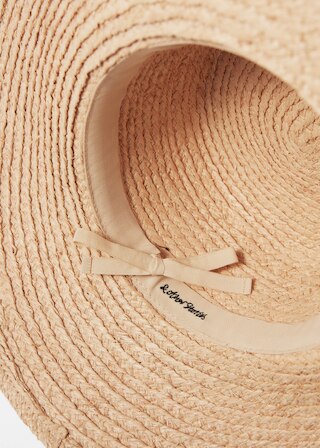& Other Stories GROSGRAIN-TRIMMED RAFFIA STRAW HAT