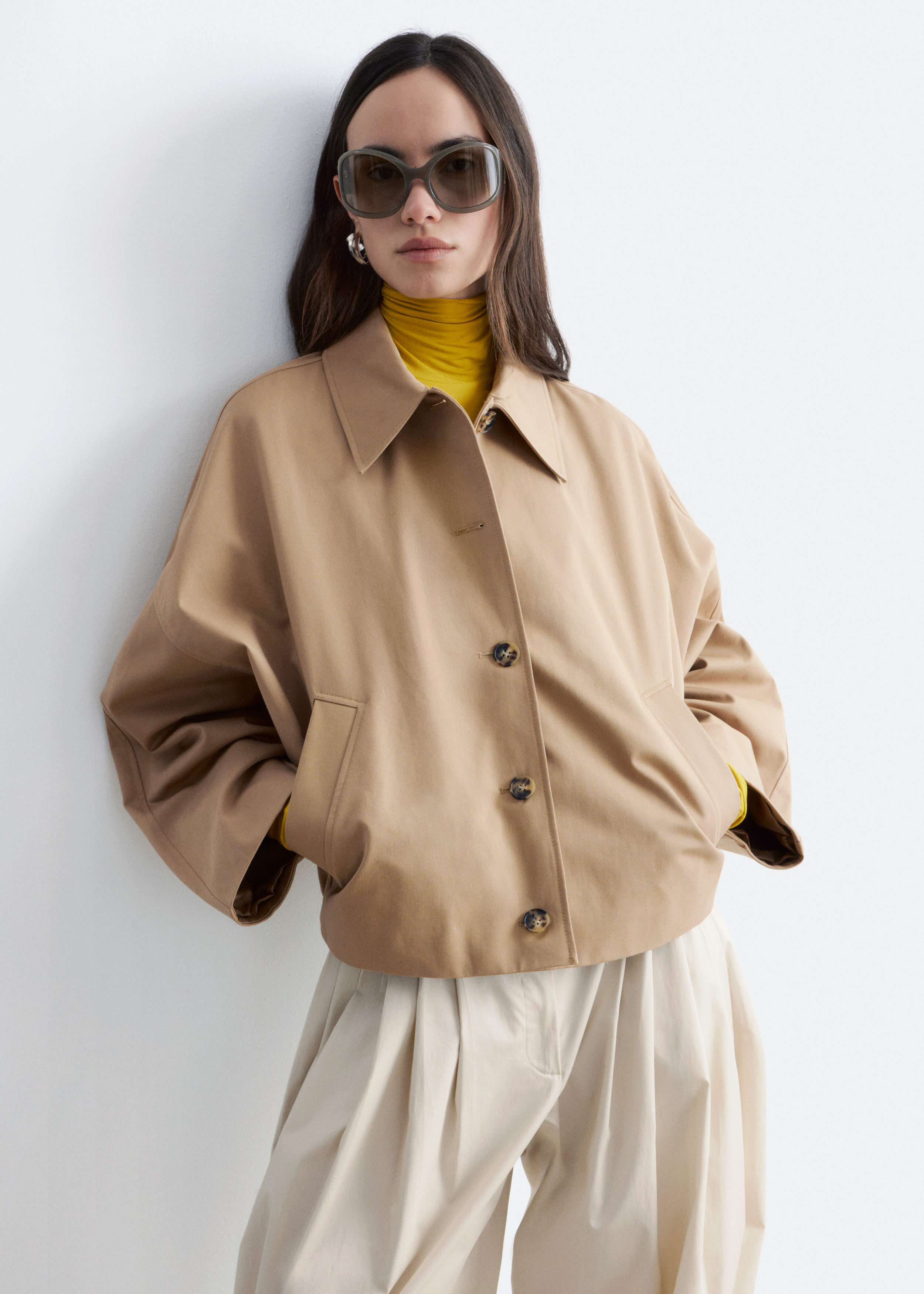 & Other Stories BOXY COTTON JACKET