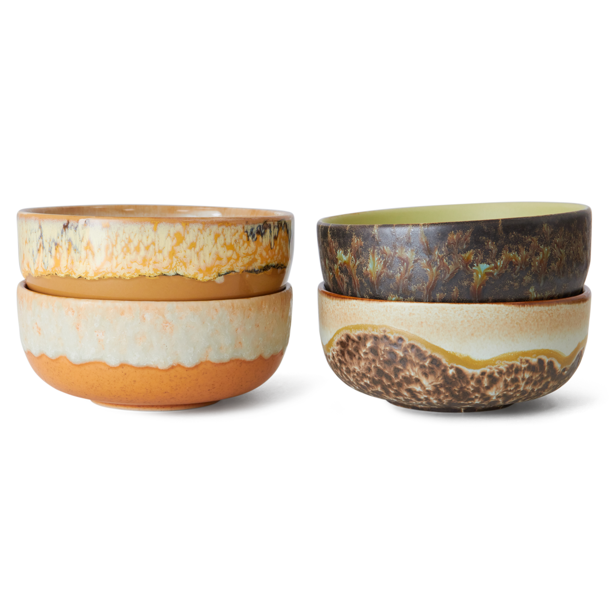 Servies 70's Ceramics Tapas Bowl drift - set van 4