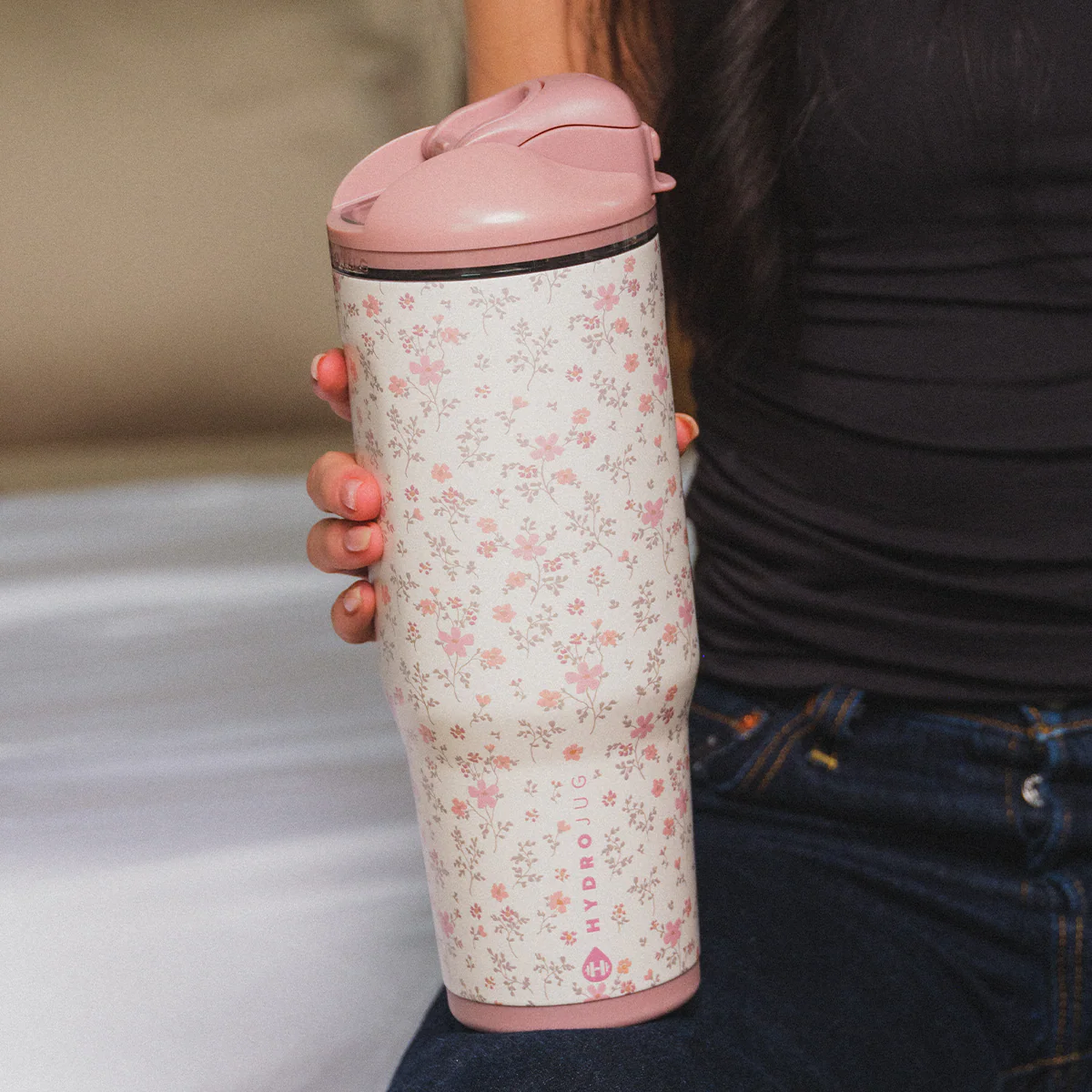 Ease2o 40oz FreeSip® Stainless Steel Water Bottle - Magnolia