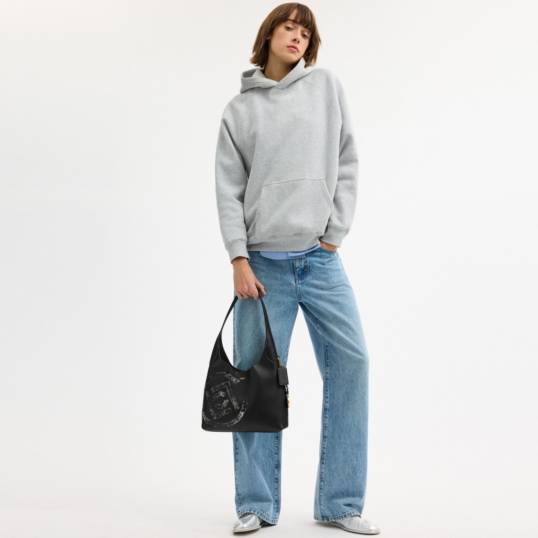 COACH COACH CLOT BROOKLYN SHOULDER BAG 28