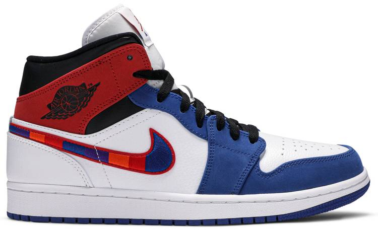 Air Jordan 1 Mid  Multicolored Swoosh  852542-146 - Sneaker Replica Workshop