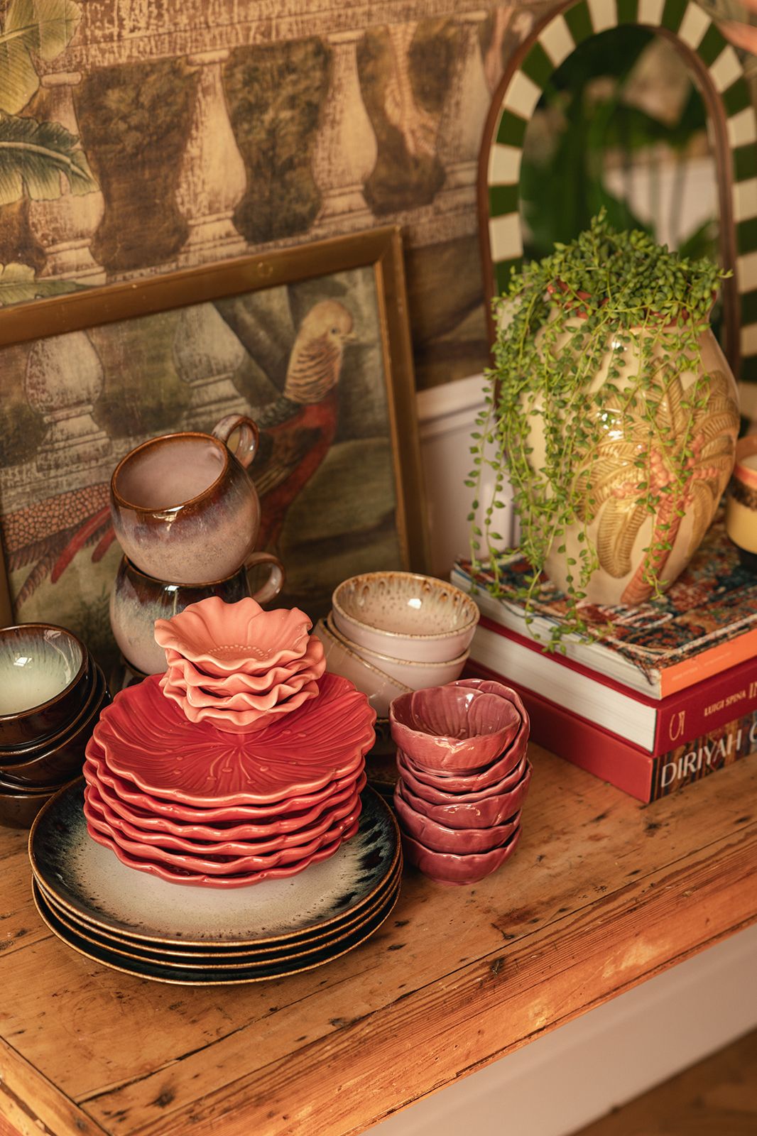 Donkerbruine house of treasures dinerbord