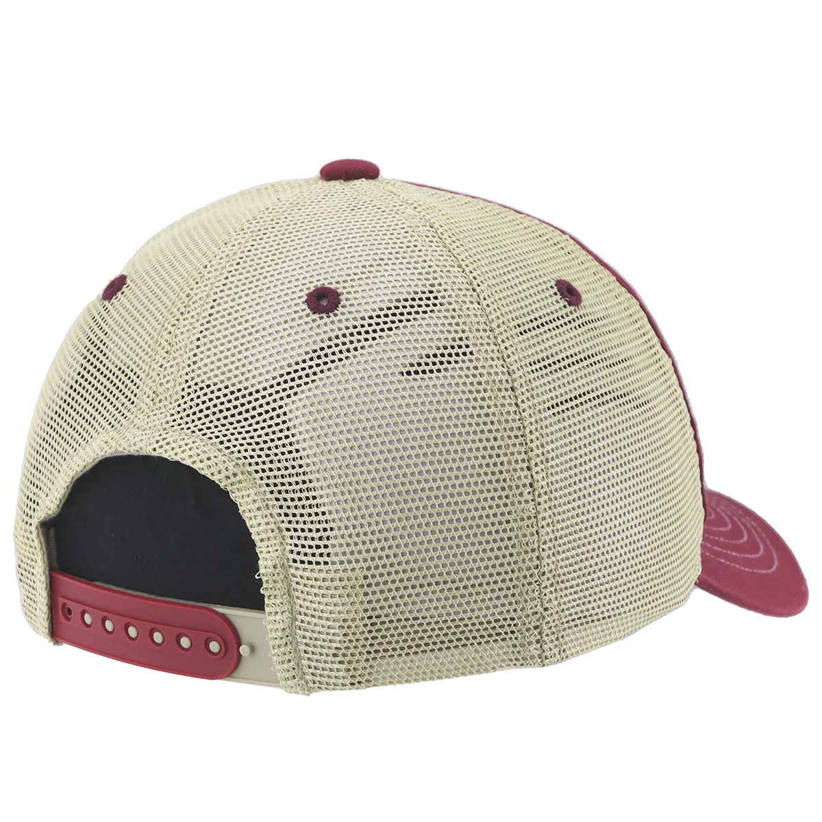 Zephyr Unconquered Silhouette Florida State Seminoles Patch Adjustable Trucker Cap - Garnet/Gold - MoB Apparel