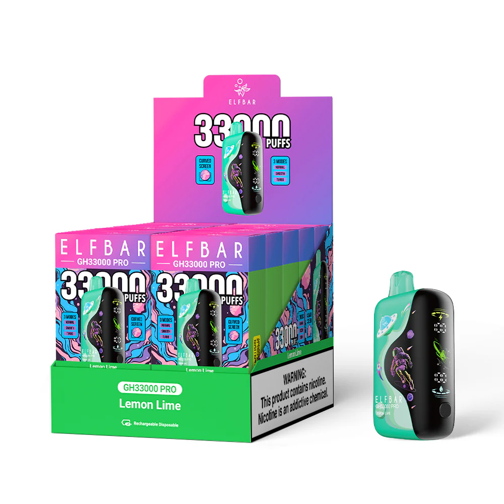 ELFBAR GH33000 PRO Rechargeable Disposable Vape (All Flavours)