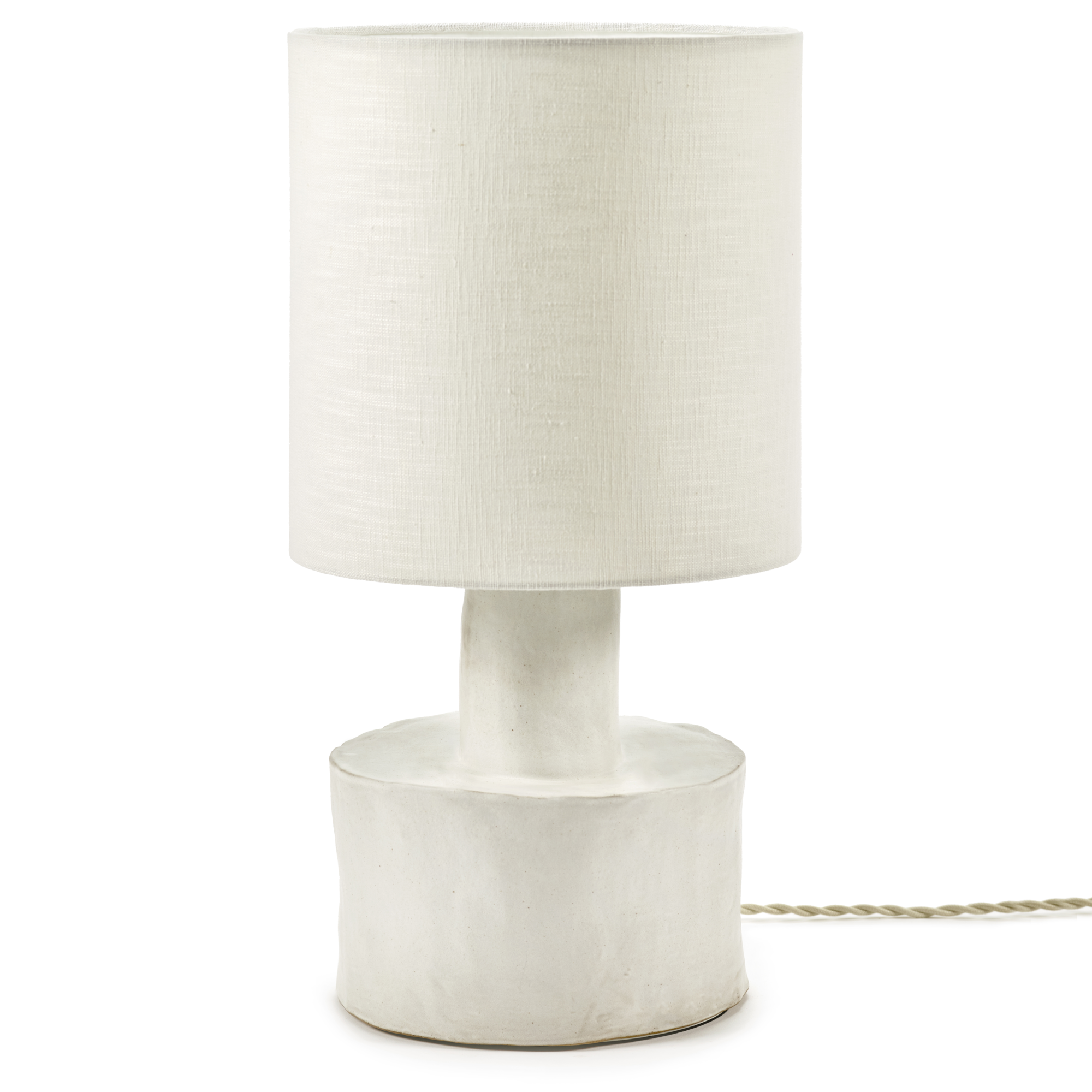 Tafellamp Catherine matt white/white