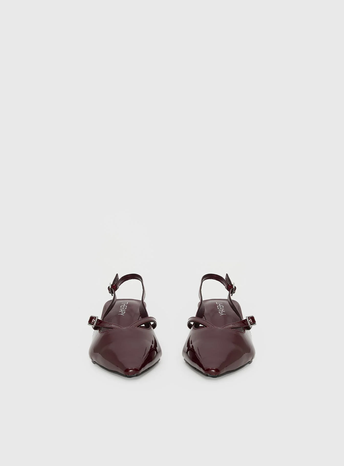 Therapy Irving Slingback Heels Burgundy