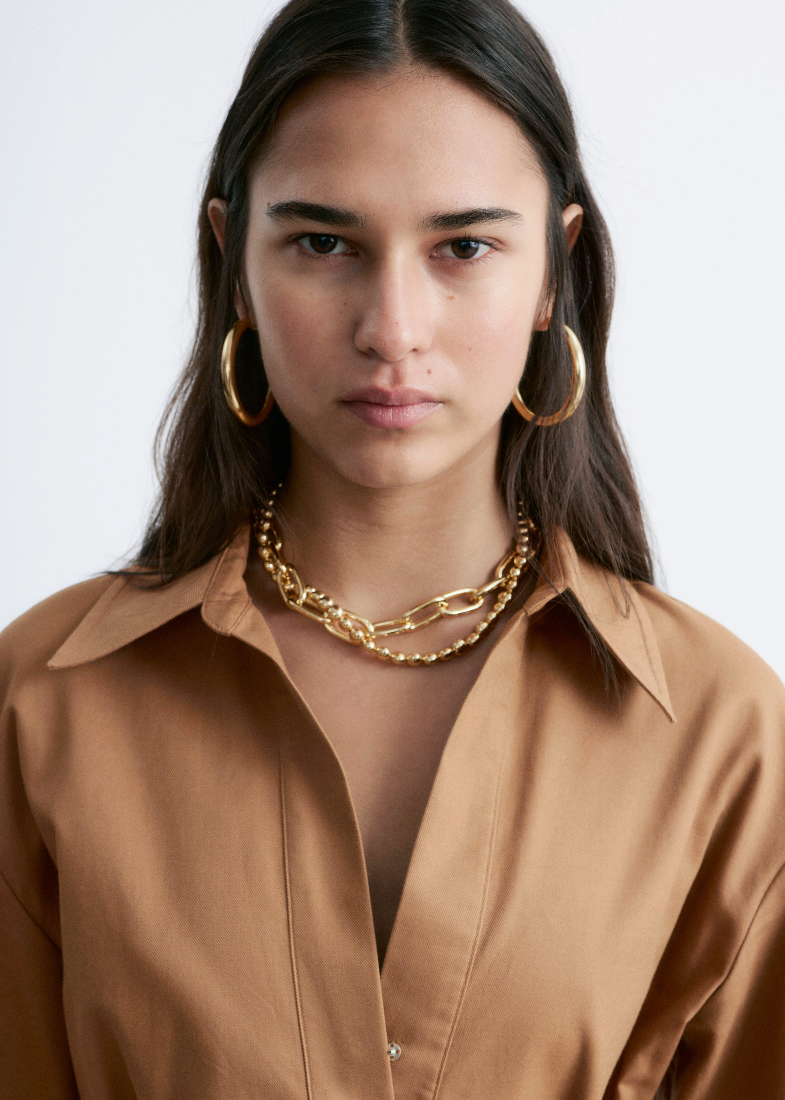 & Other Stories BELTED MIDI DRESS
