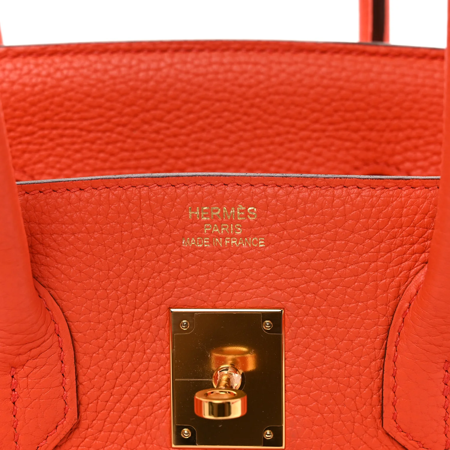 Togo BIRKIN 35 Orange Poppy - Top Club