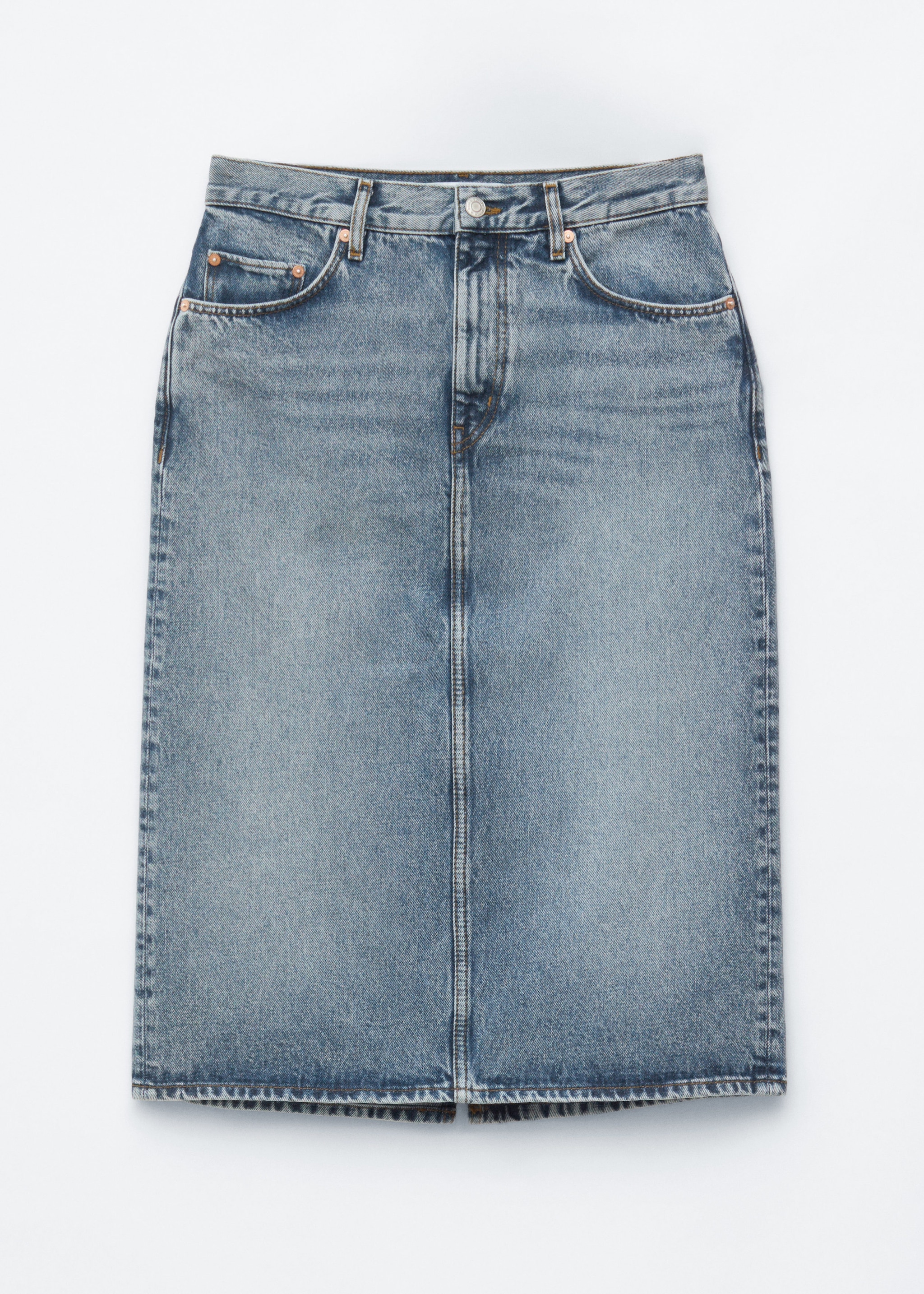 & Other Stories DENIM MIDI SKIRT