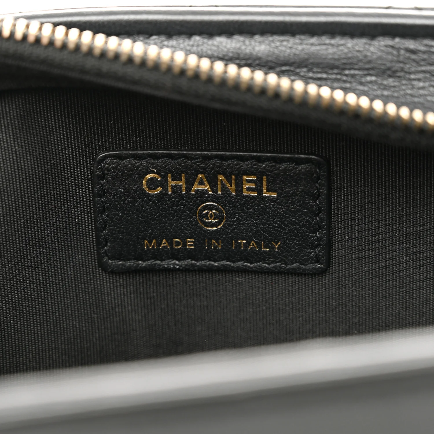 Lambskin Quilted Square Front Pocket Clutch With Chain Black - Top Club