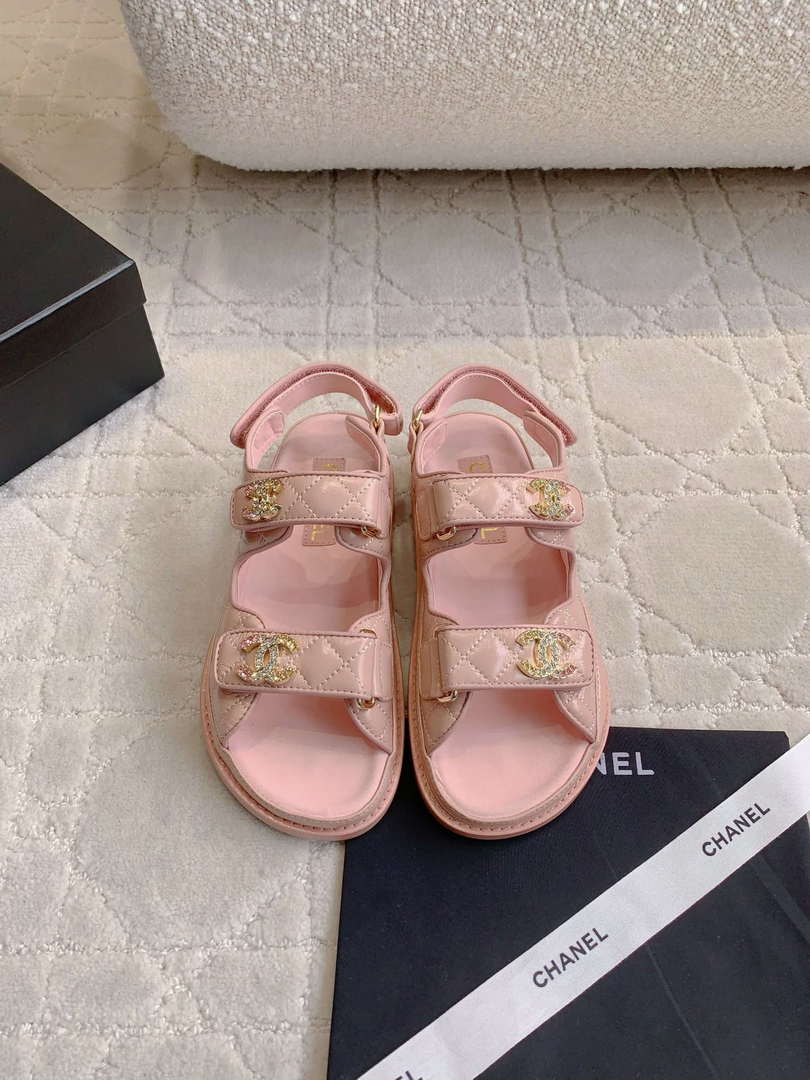 Chanel Women's Velcro Sandals Fashion Shoes C93429 - Sneaker Replica Workshop