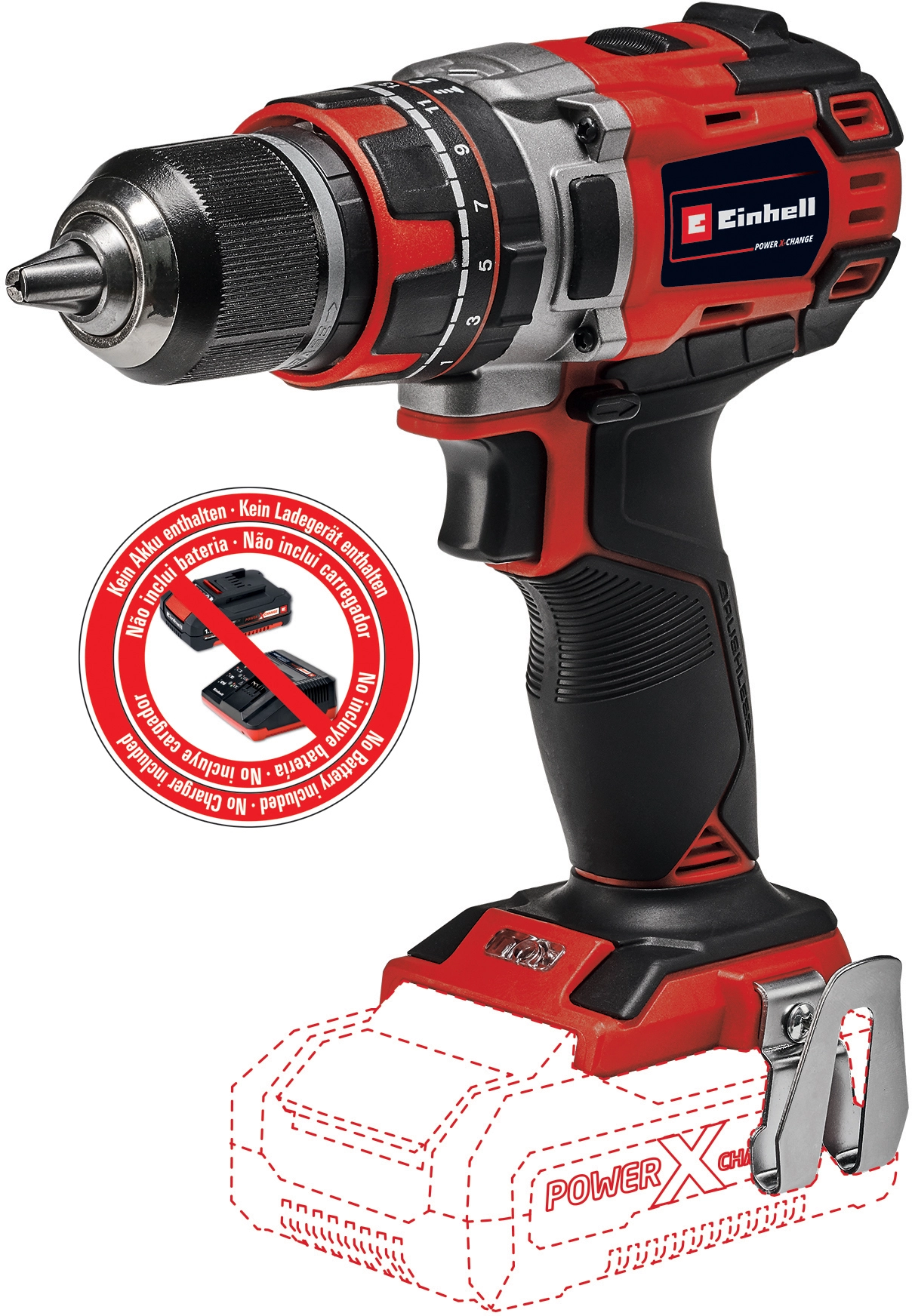 Einhell Trapano avvitatore percussione a batteria Einhell TE-CD18/50Li-i BL