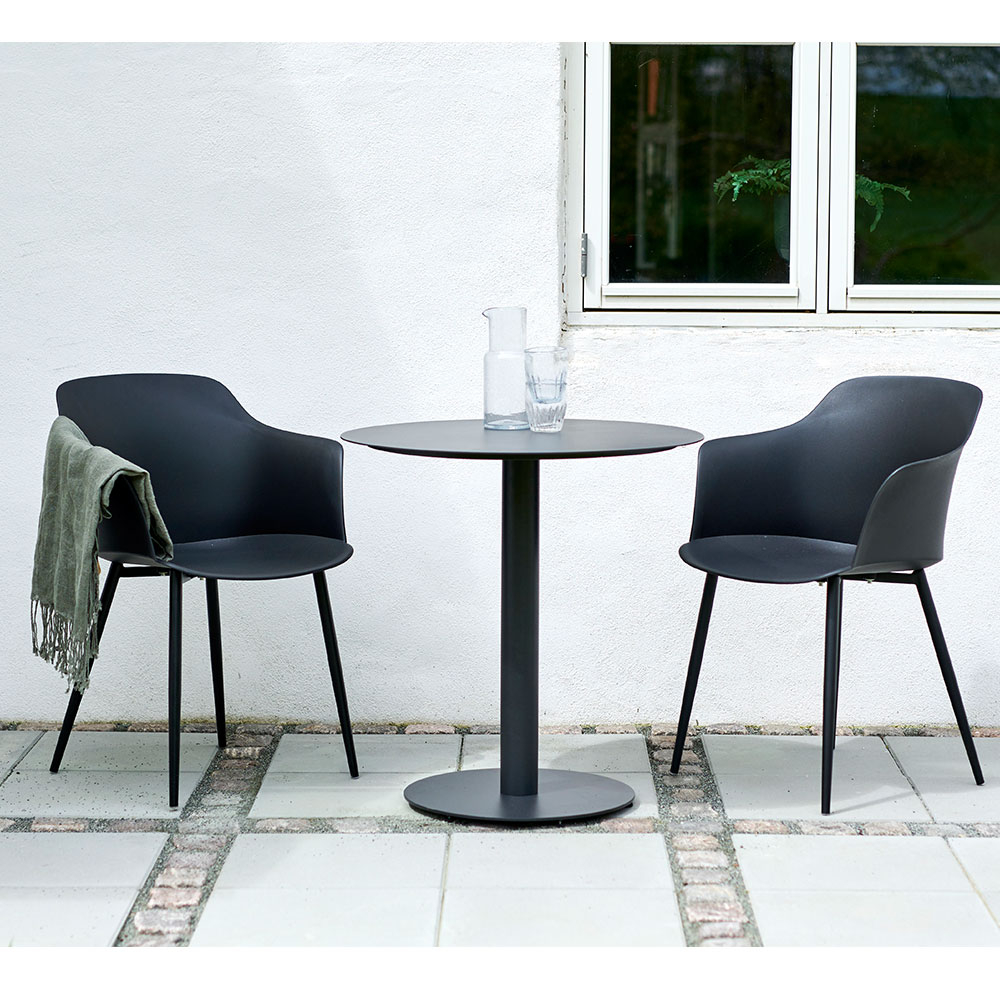 Ronde metalen tuintafel Sieb Ø70 xcm Zand