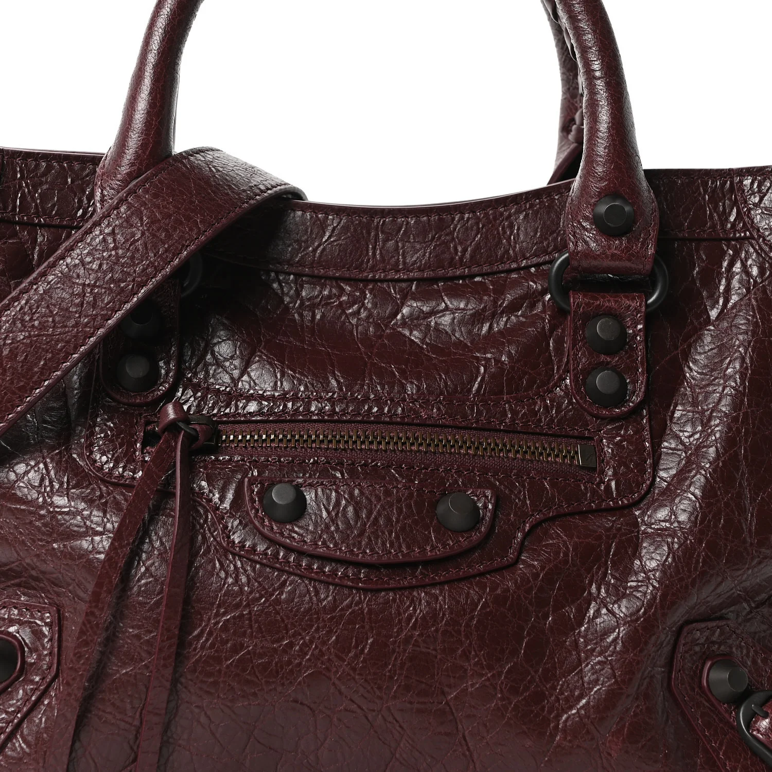 Agneau Arena Classic Hardware Small Le City Dark Burgundy - Top Club