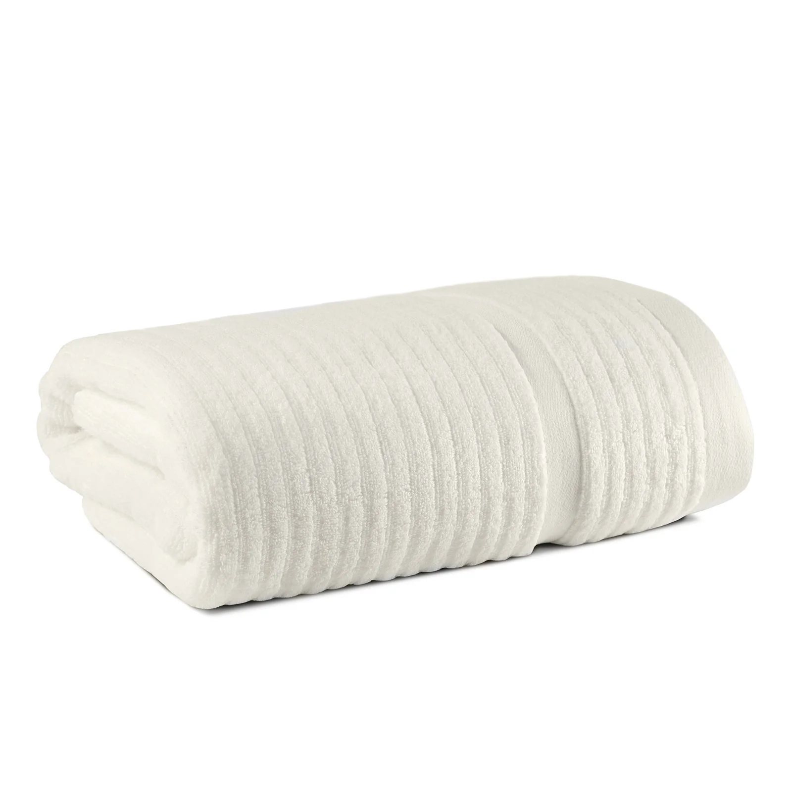 Telo Bagno In Cotone Stripe Cm. 100X150 Panna Spugnissima