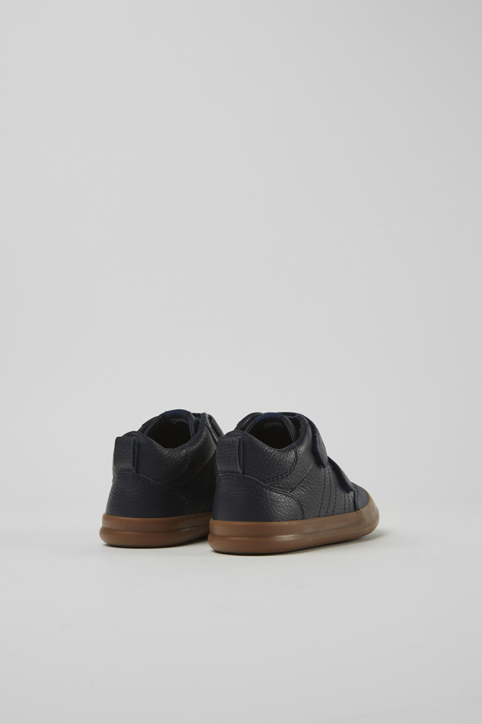 Pursuit Blue Leather and Fabric Sneakers for Boys