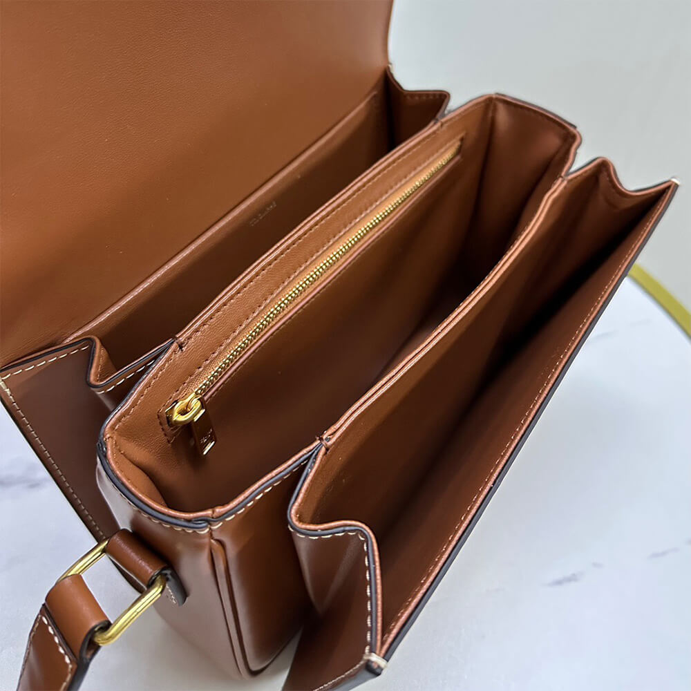 CELINE CLASSIQUE TRIOMPHE BAG in shiny calfskin(HIGH-END GRADE) - Top Club