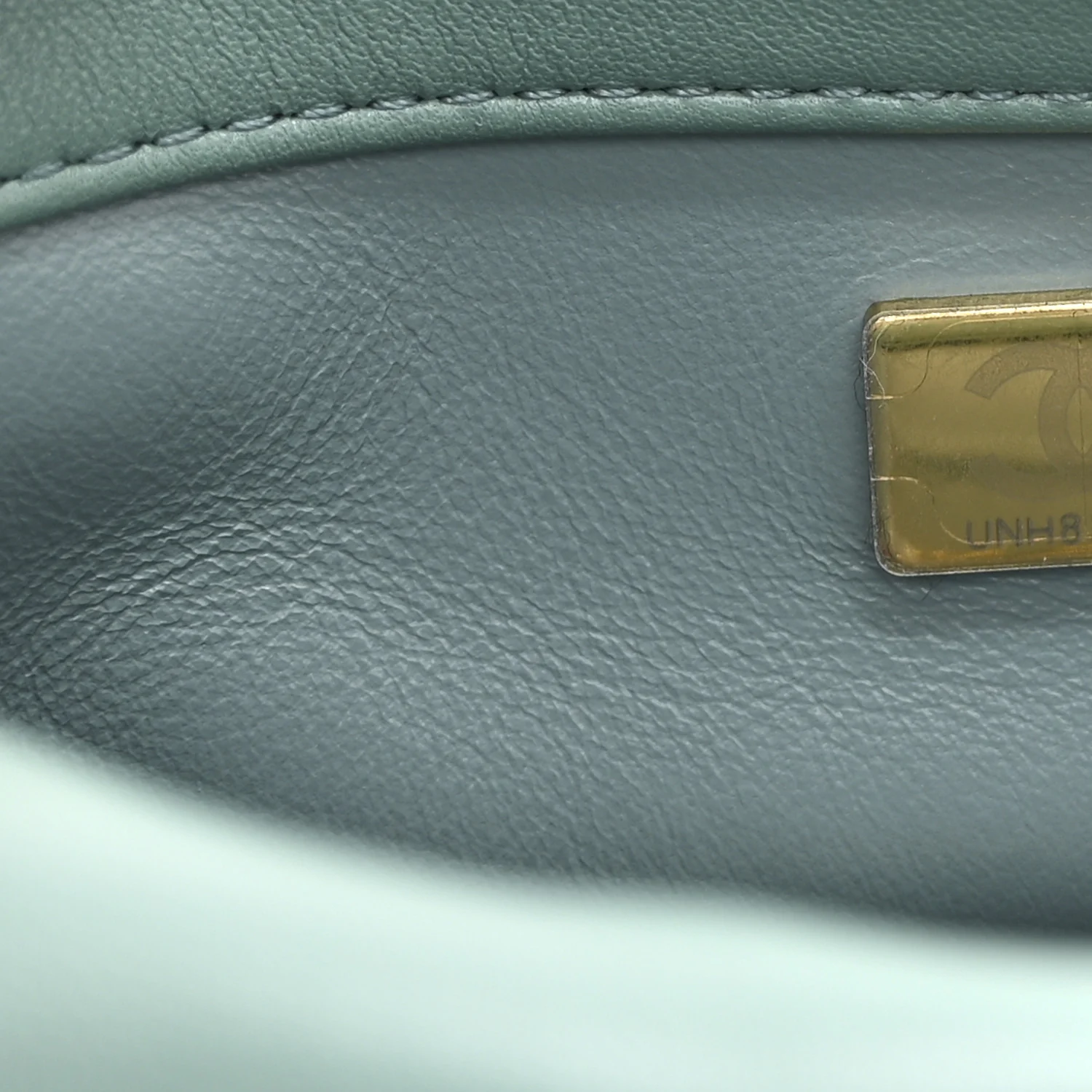 Lambskin Quilted Mini Chain Rows Flap  Green - Top Club