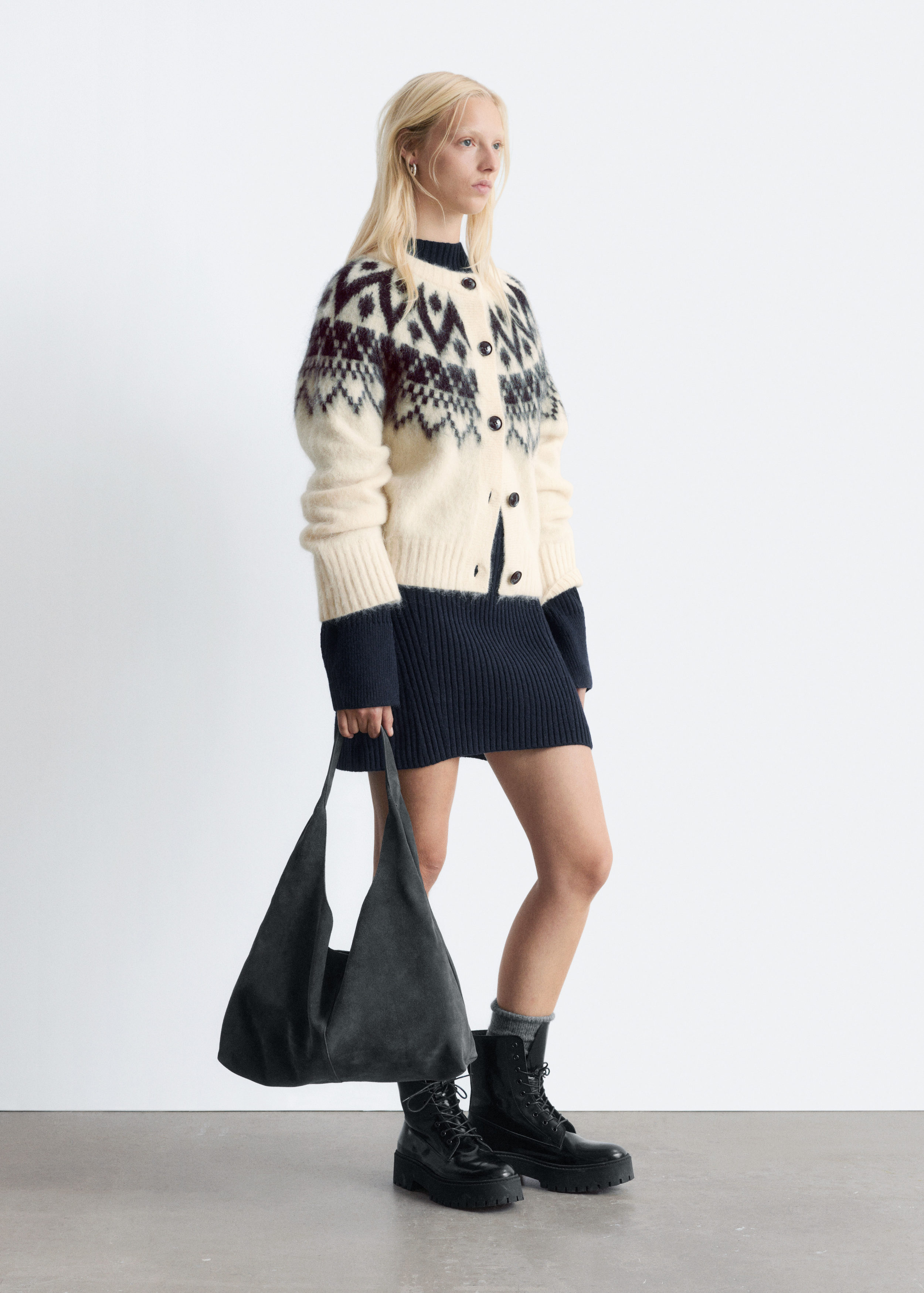& Other Stories MOHAIR-BLEND CARDIGAN