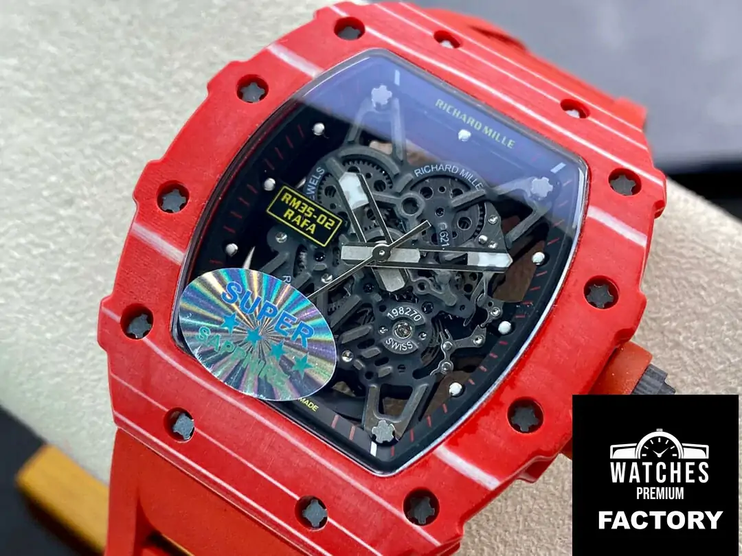Richard Mille RM035-02 RM Factory Red Rubber Strap