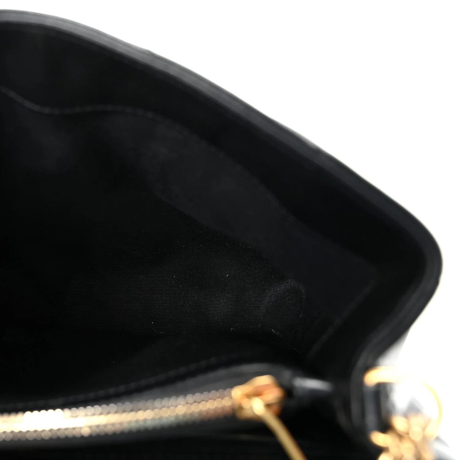 Calfskin Y Quilted Monogram Small Loulou Chain Satchel Black - Top Club