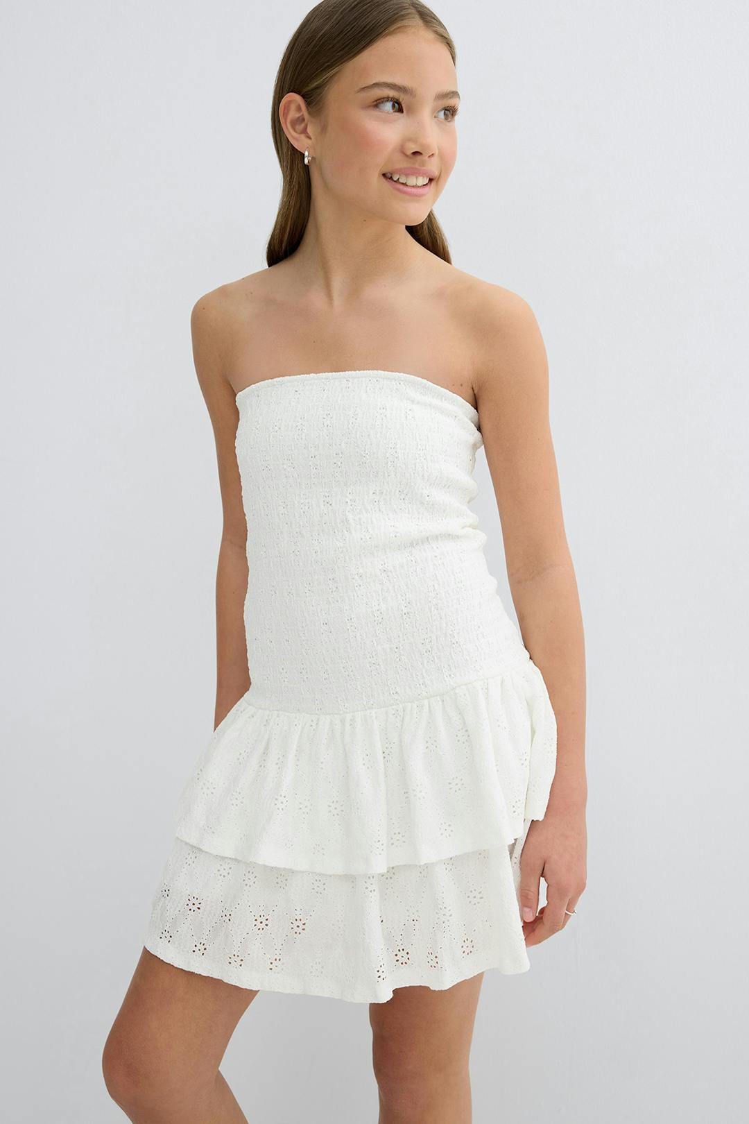Gina Tricot y broderie anglais dress