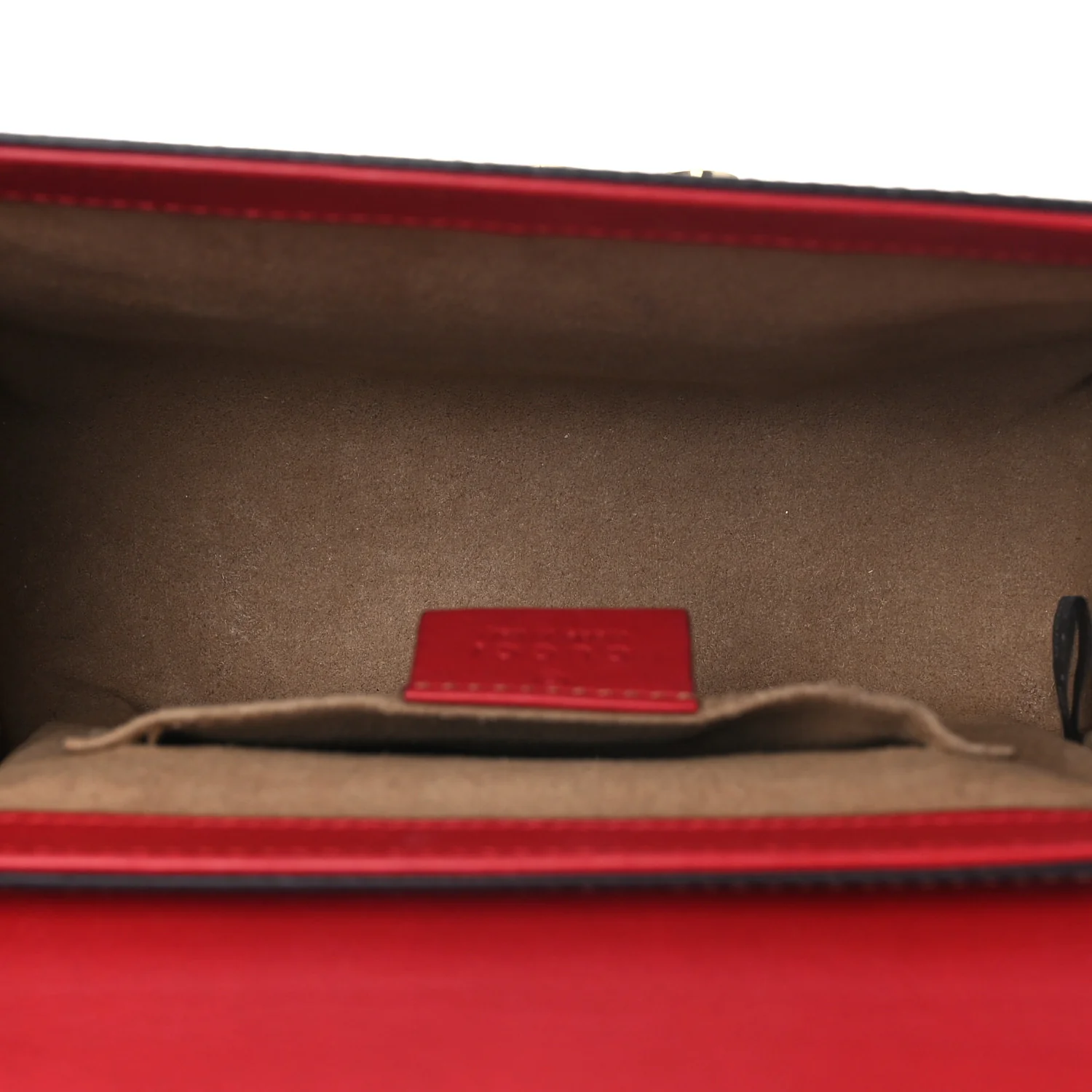 GG Supreme Monogram Calfskin Small Padlock Shoulder Bag Beige Hibiscus Red New Rosette - Top Club