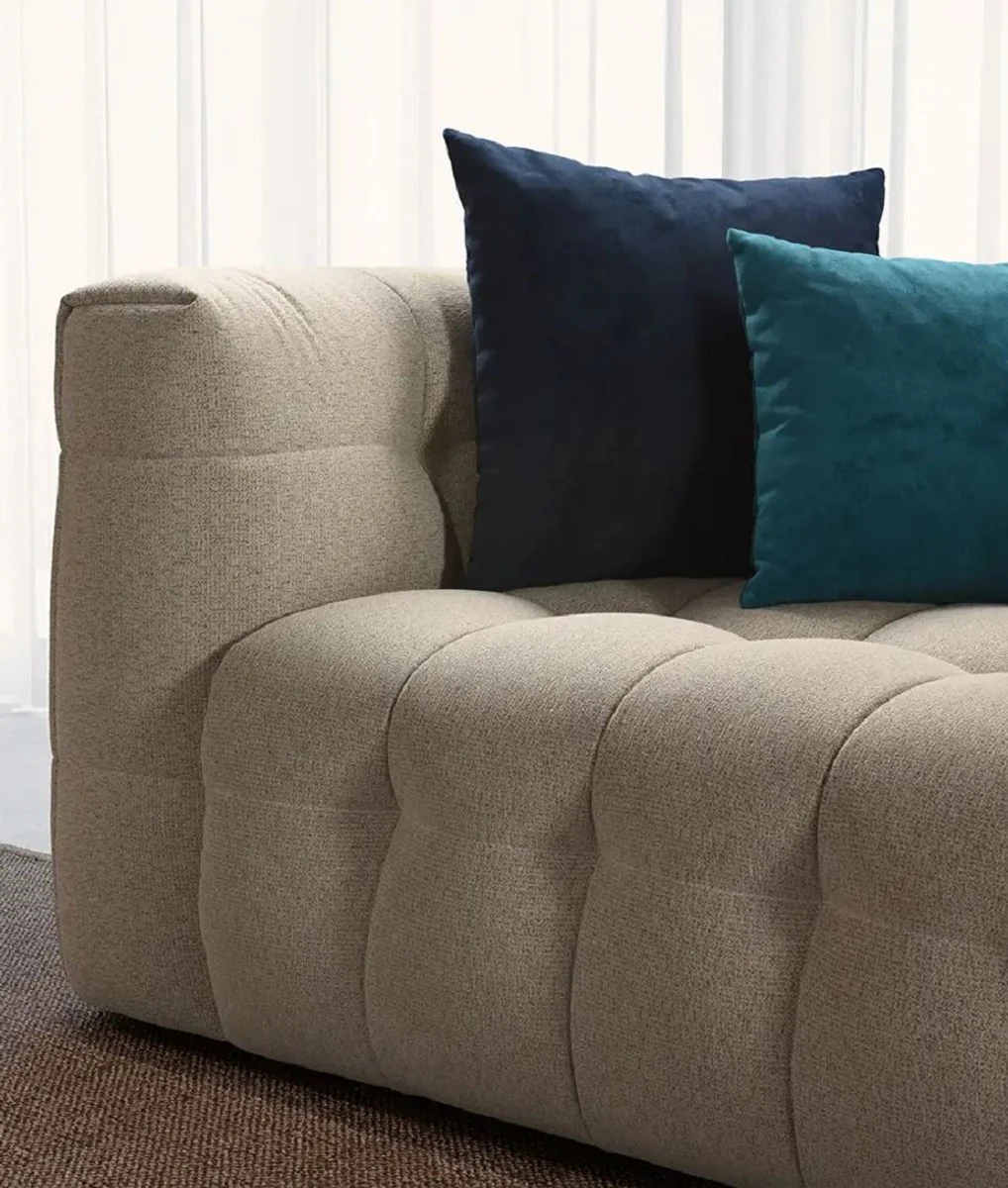 Luxury sofa gray 230 x 96 x H. 74 cm - living room sofa - hotel sofa - living room furniture - living room furnishings - hotel furniture - luxury furniture - luxury furnishings