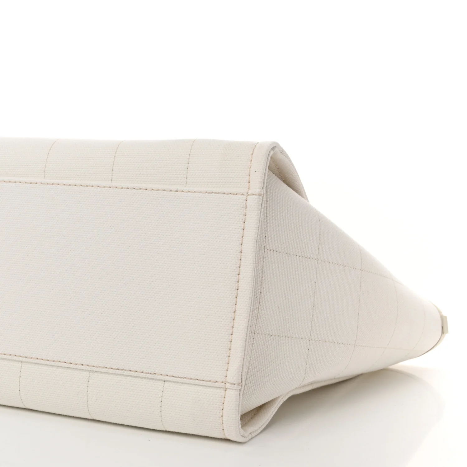 Cotton Medium Deauville Tote White - Top Club