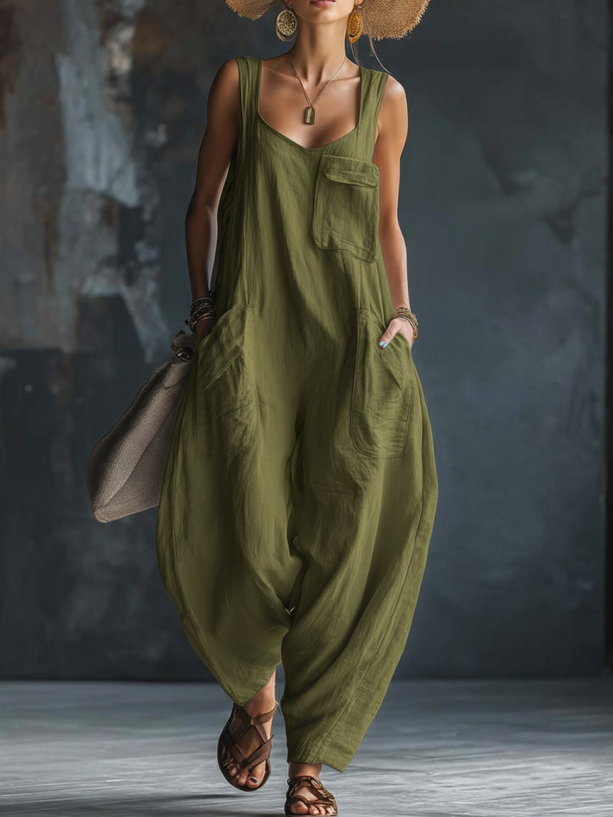 Cozy Loose-fitting Wide-leg Jumpsuit - Nordfashionstorm - Women's Clothing, Fashion for You - Nordfashionstorm.com
