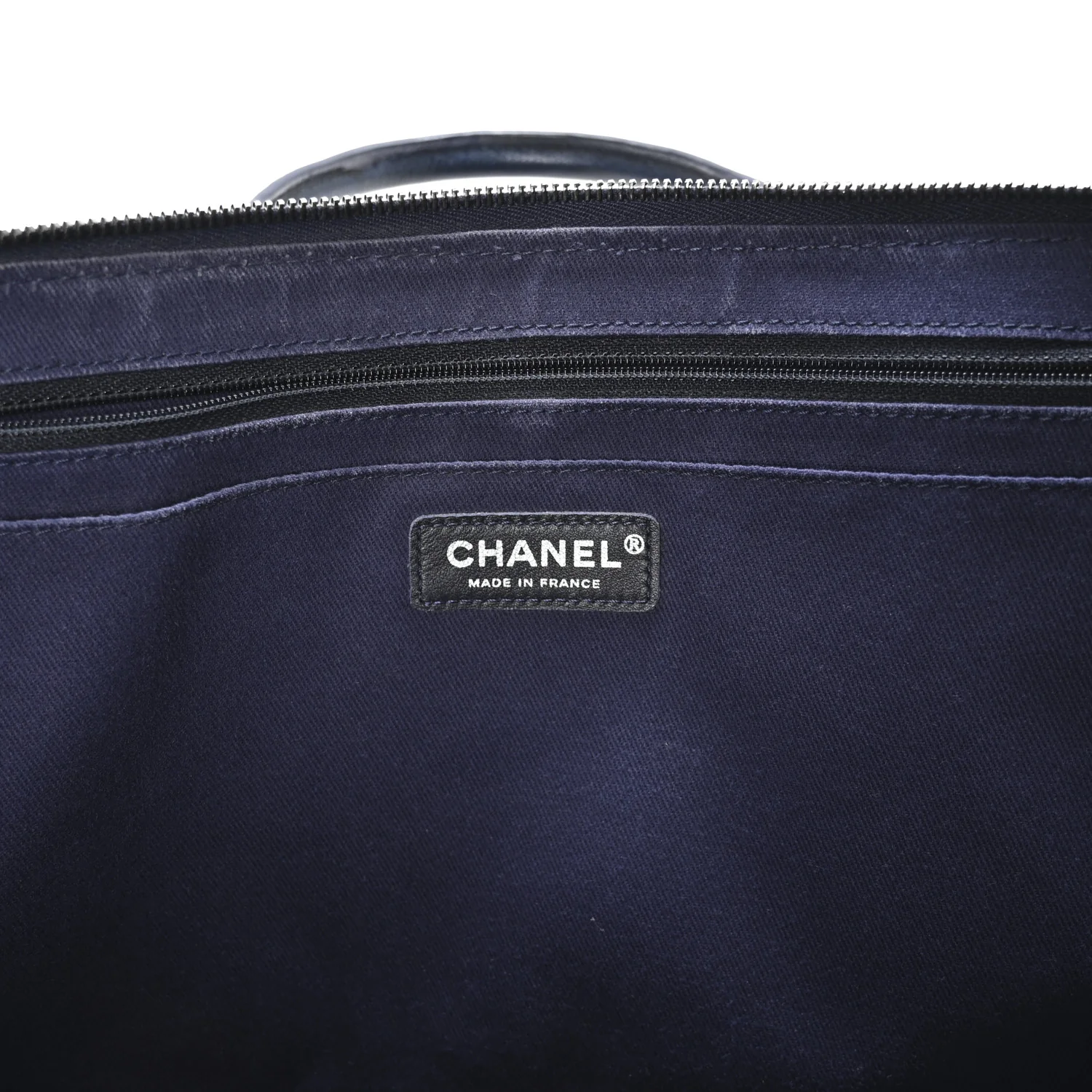 Grained Vegetal Calfskin Urban Shopping Tote Blue - Top Club